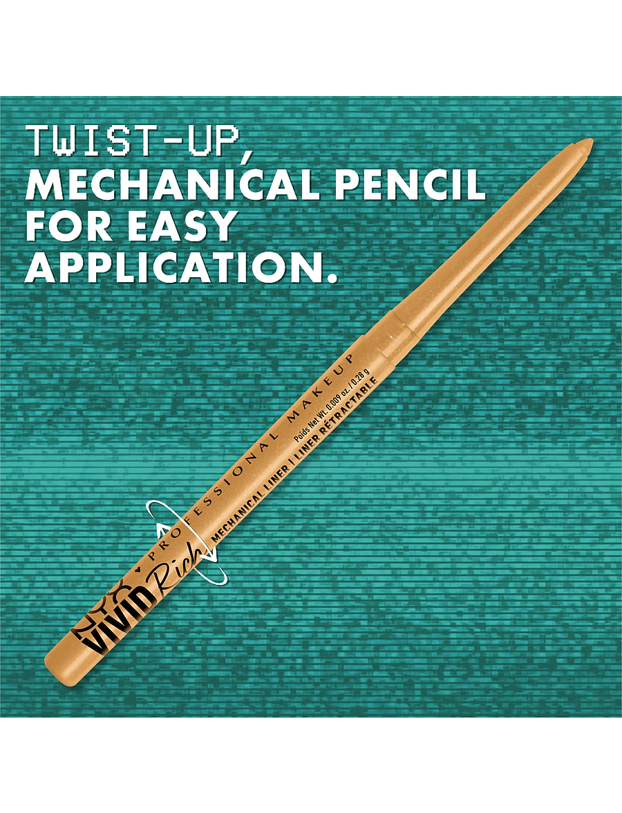 NYX Professional Makeup - NYX Professional Makeup Vivid Rich Mechanical Eyeliner Pencil 13 Aquamarine Dream 0.28g - makeup - aquamarine dream - 4