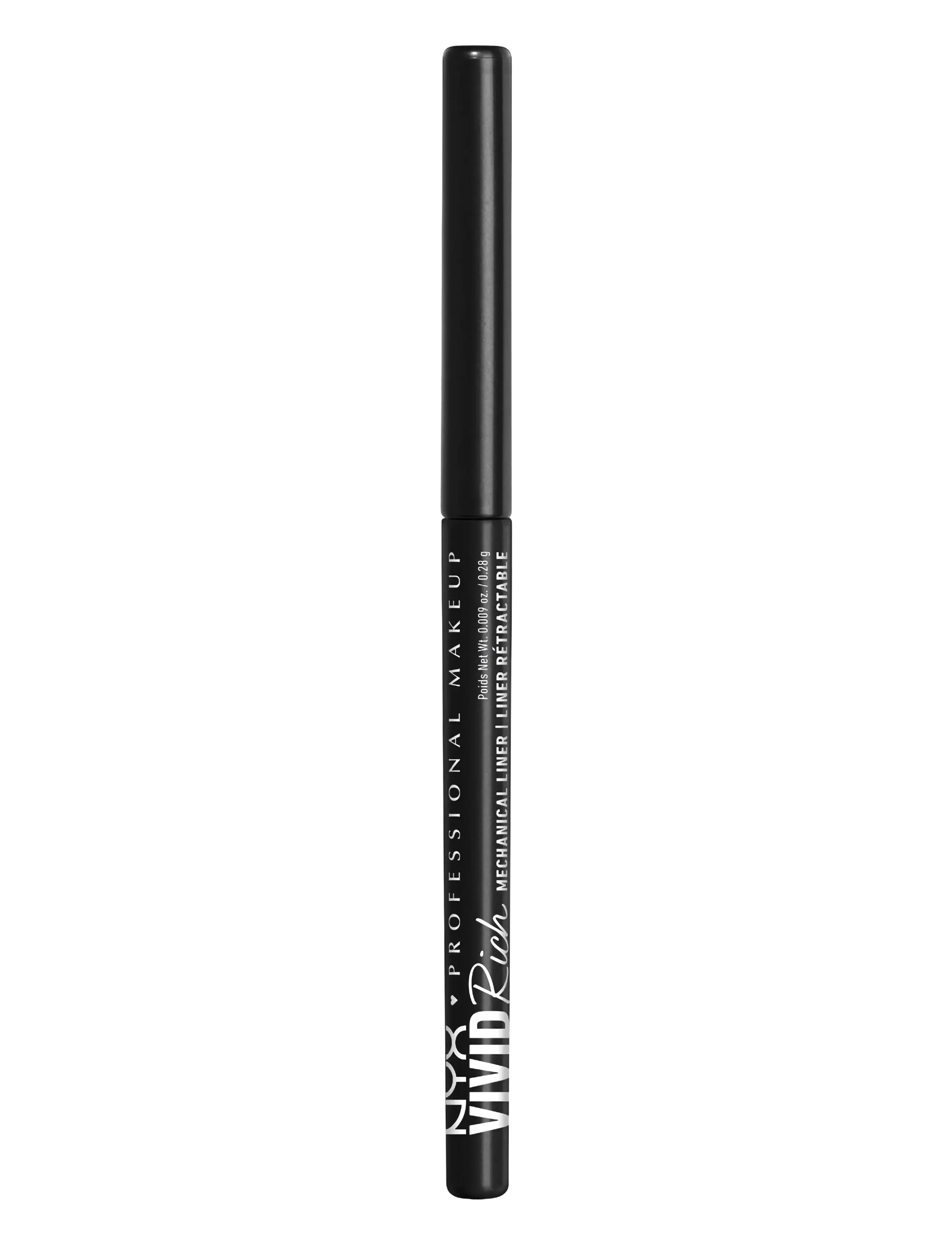 NYX Professional Makeup Vivid Rich Mechanical Eyeliner Pencil 16 Always Onyx 0.28G, Eyeliner, Nude, Str: 0.28 g