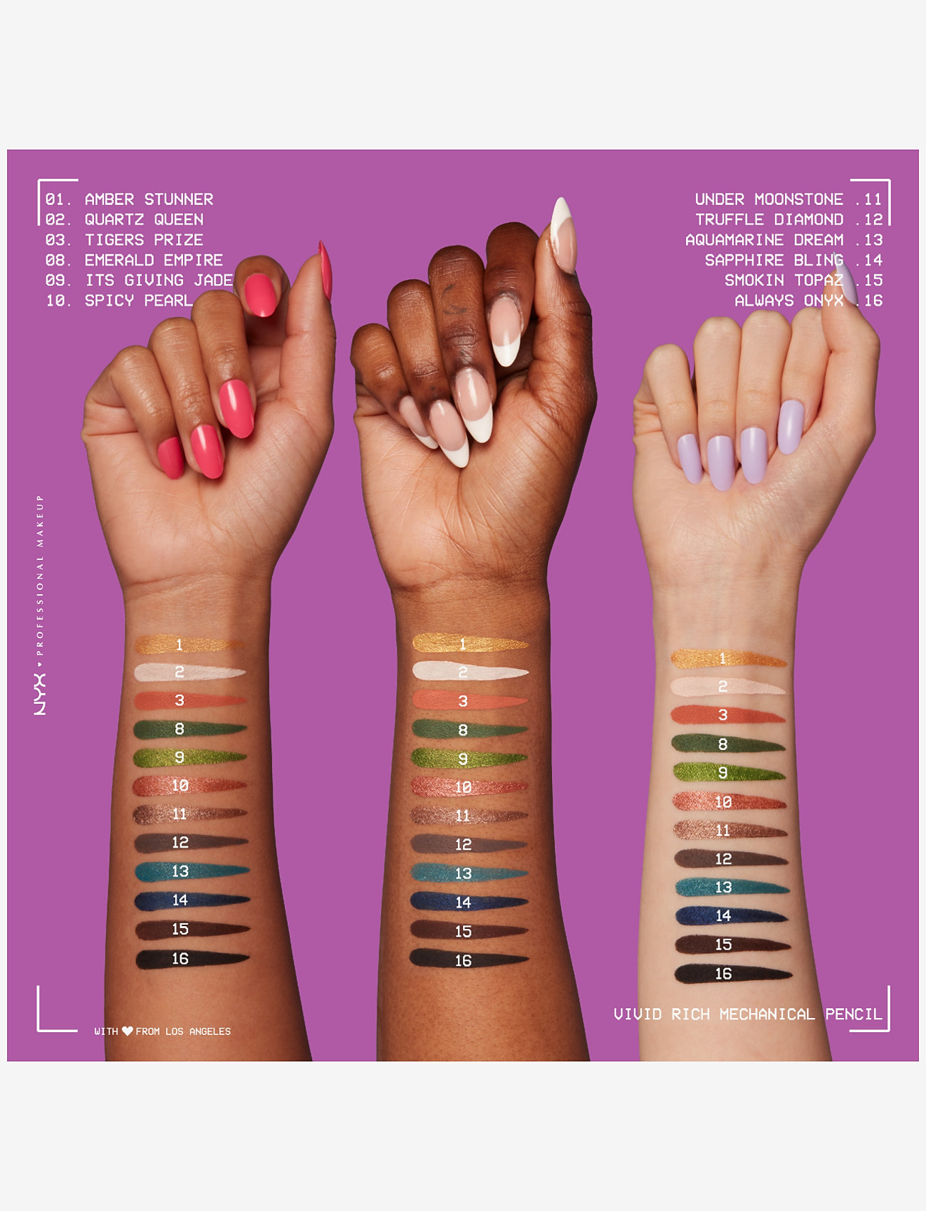 NYX Professional Makeup - NYX Professional Makeup Vivid Rich Mechanical Eyeliner Pencil 16 Always Onyx 0.28g - makeup - always onyx - 2