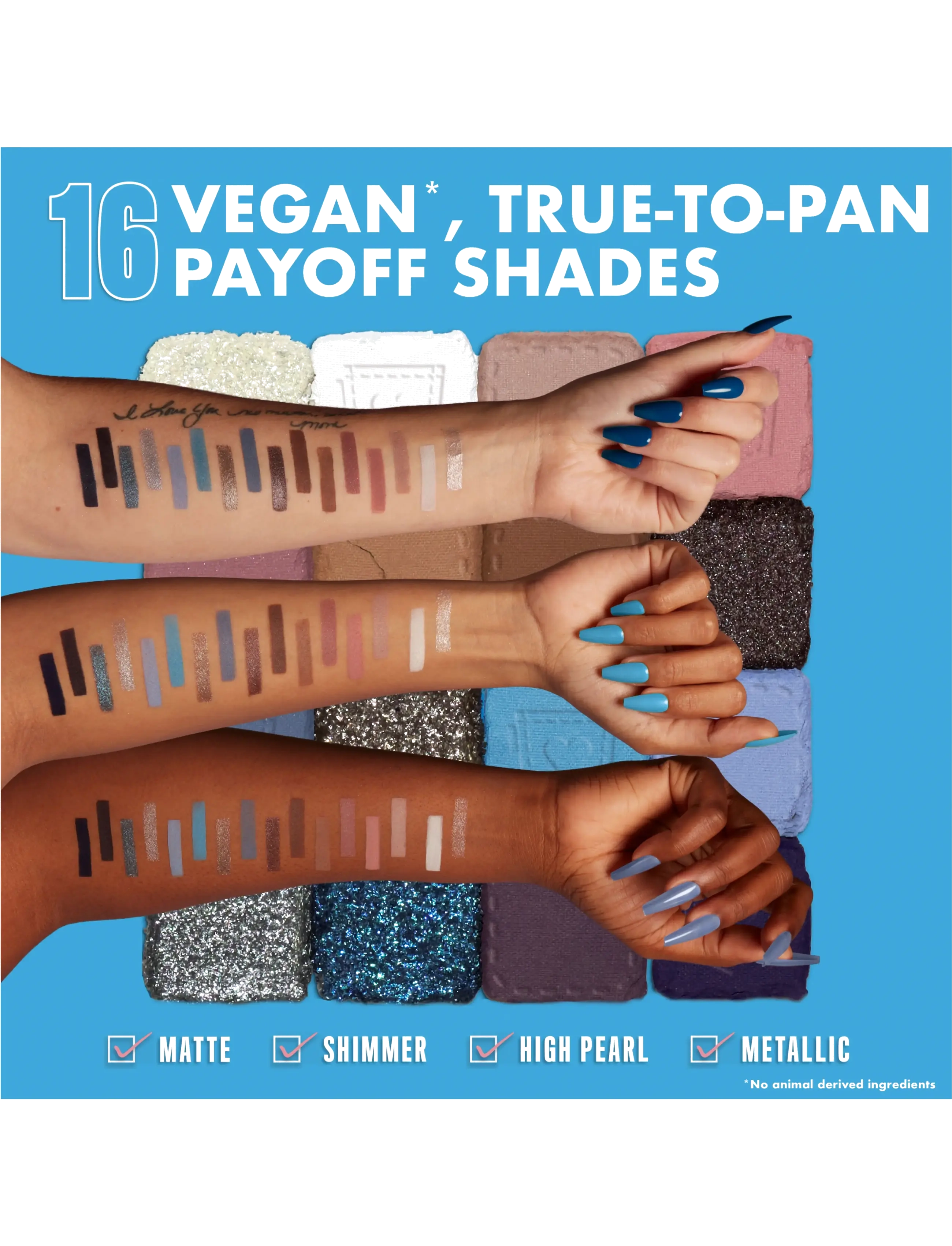 NYX Professional Makeup - NYX Professional Makeup Ultimate Shadow Palette 16 Pan 01W Vintage Jean Baby 12,8 g - Øjne & bryn - vintage jean baby - 4