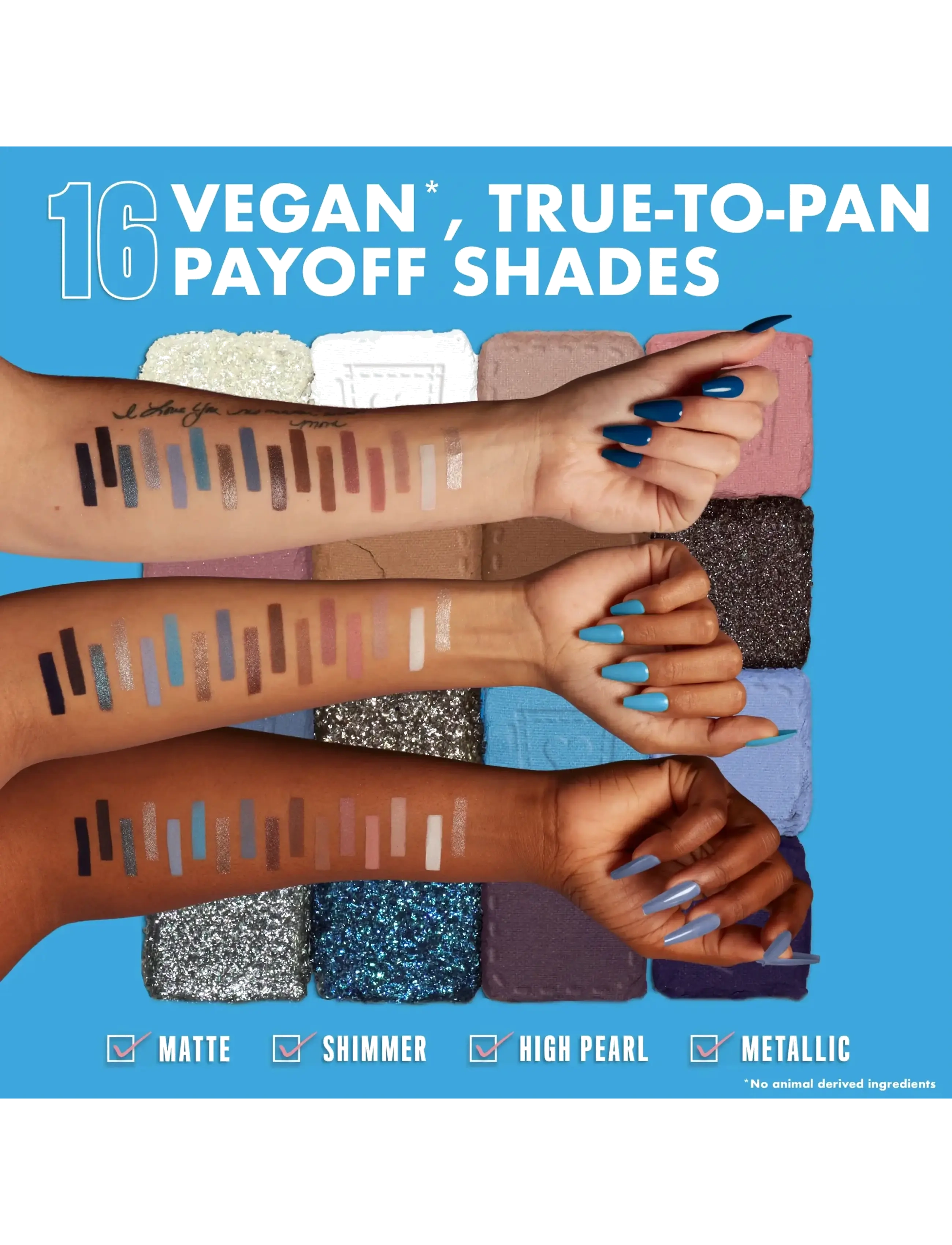 NYX Professional Makeup - NYX Professional Makeup Ultimate Shadow Palette 16 Pan 01W Vintage Jean Baby 12,8 g - Ögon & bryn  - vintage jean baby - 5