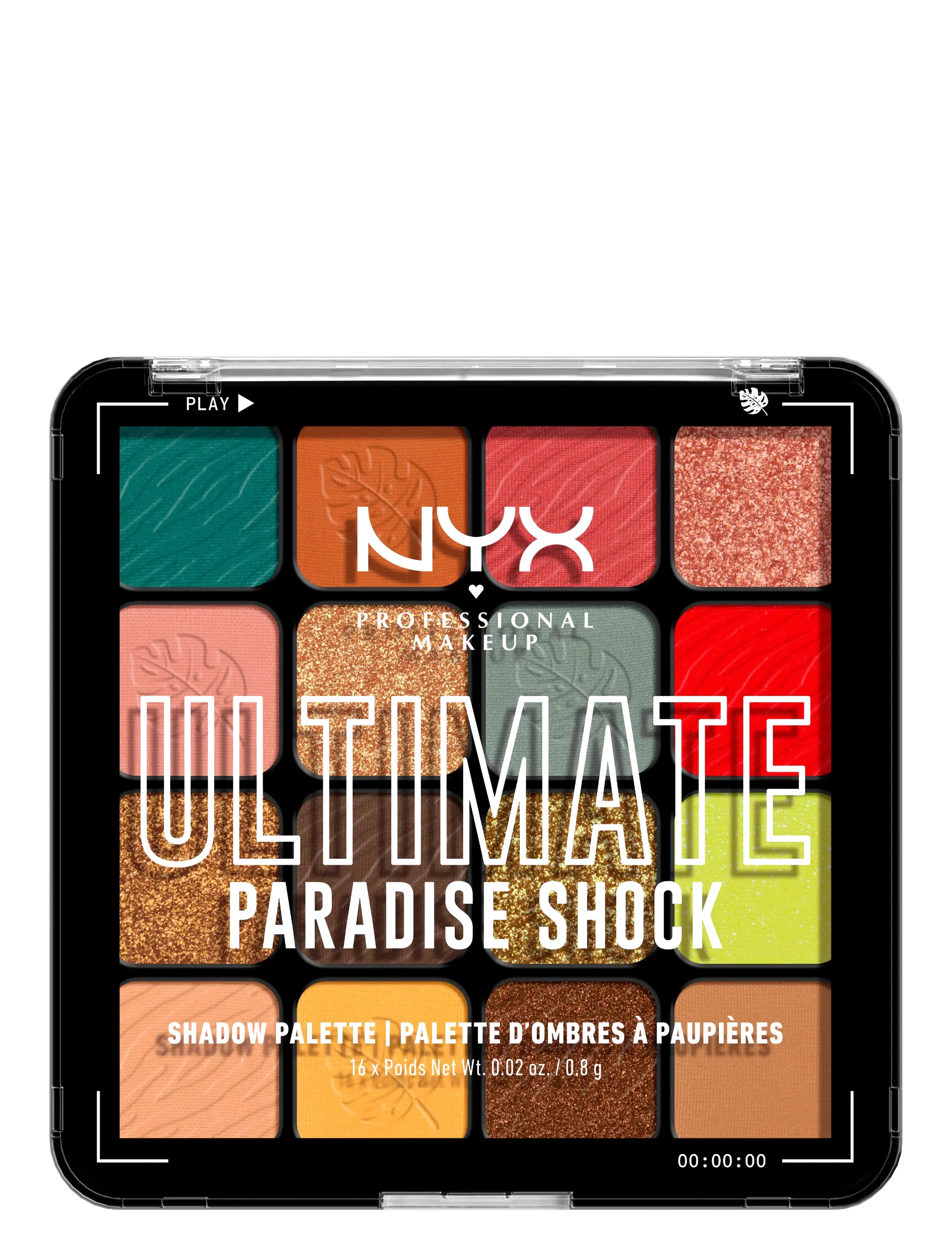 NYX Professional Makeup NYX Professional Makeup Ultimate Shadow Palette 16 Pan 02W Paradise Shock 12,8 g - Beauty - PARADISE SHOCK / multi