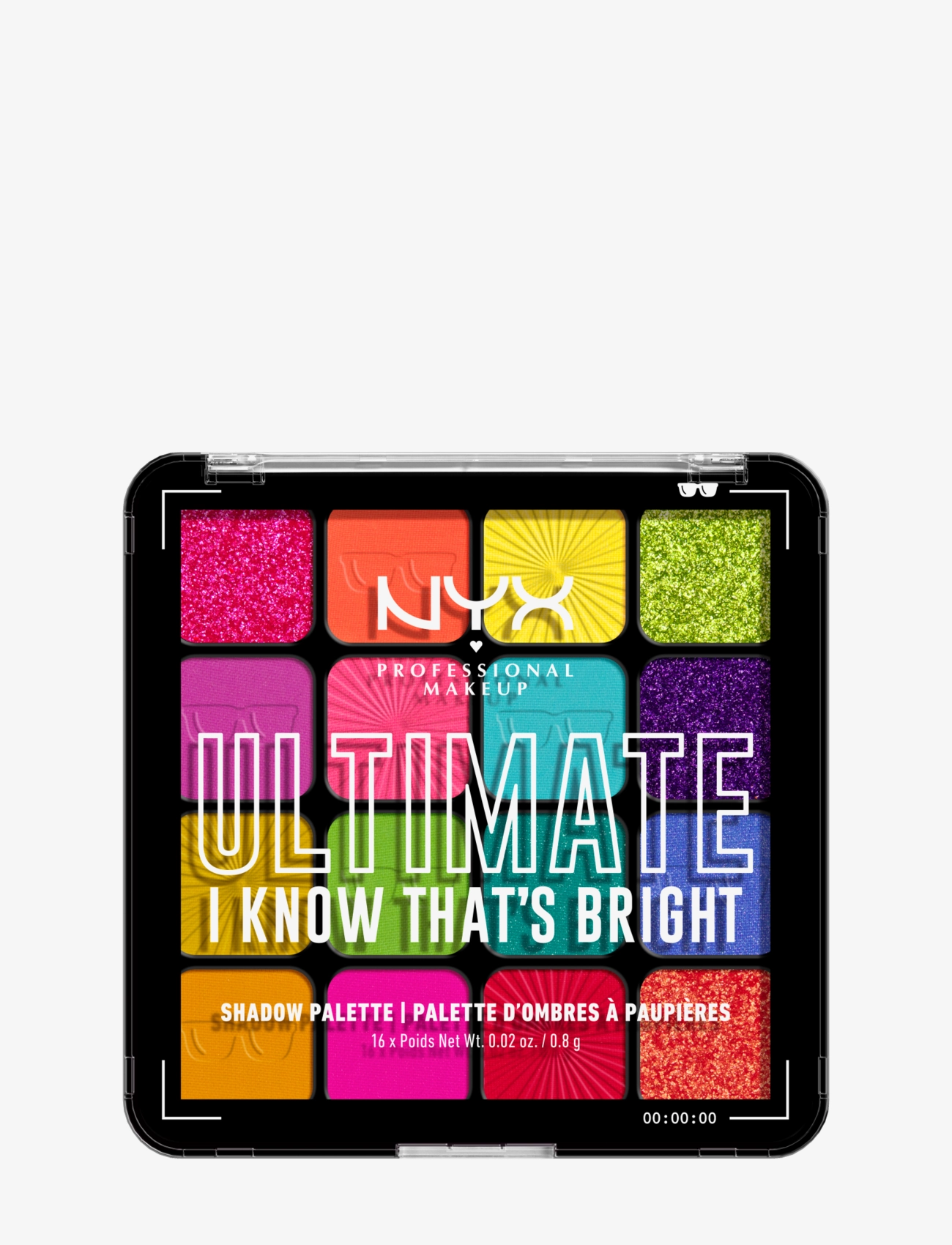 NYX Professional Makeup Ultimate Shadow Palette 16-Pan I Know Thats Bright - Ögonskuggspalett - I KNOW THATS BRIGHT I KNOW THATS BRIGHT / multi