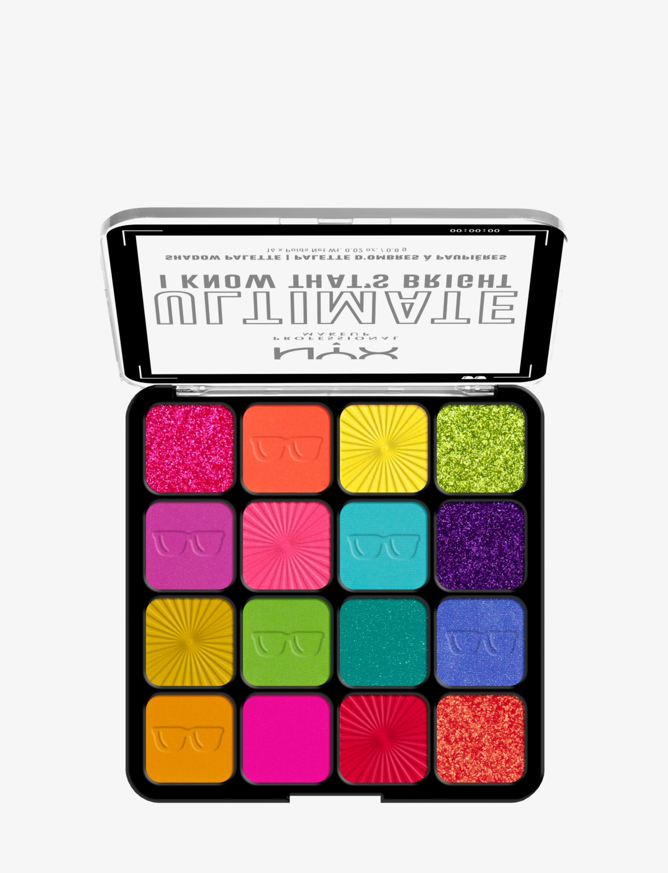 NYX Professional Makeup - Ultimate Shadow Palette 16-Pan I Know Thats Bright - Øyne og bryn  - i know thats bright i know thats bright - 2