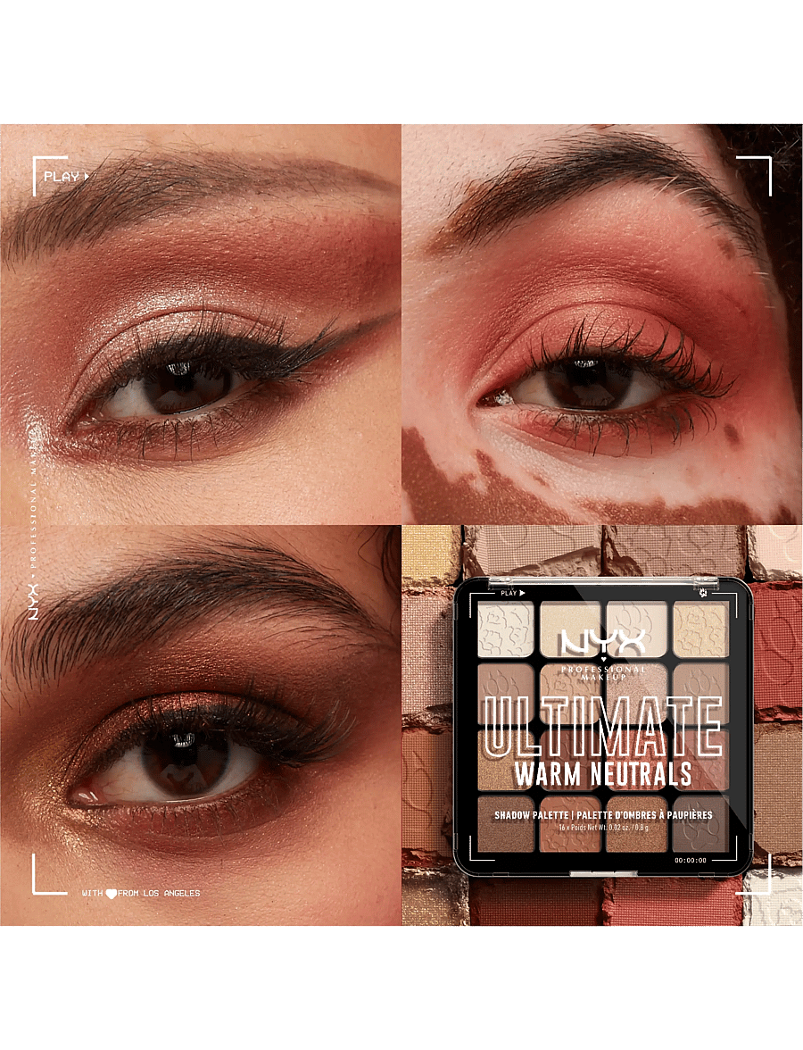 NYX Professional Makeup - Ultimate Shadow Palette 16-Pan Warm Neutrals - silmad ja kulmud - warm neutrals warm neutrals - 3