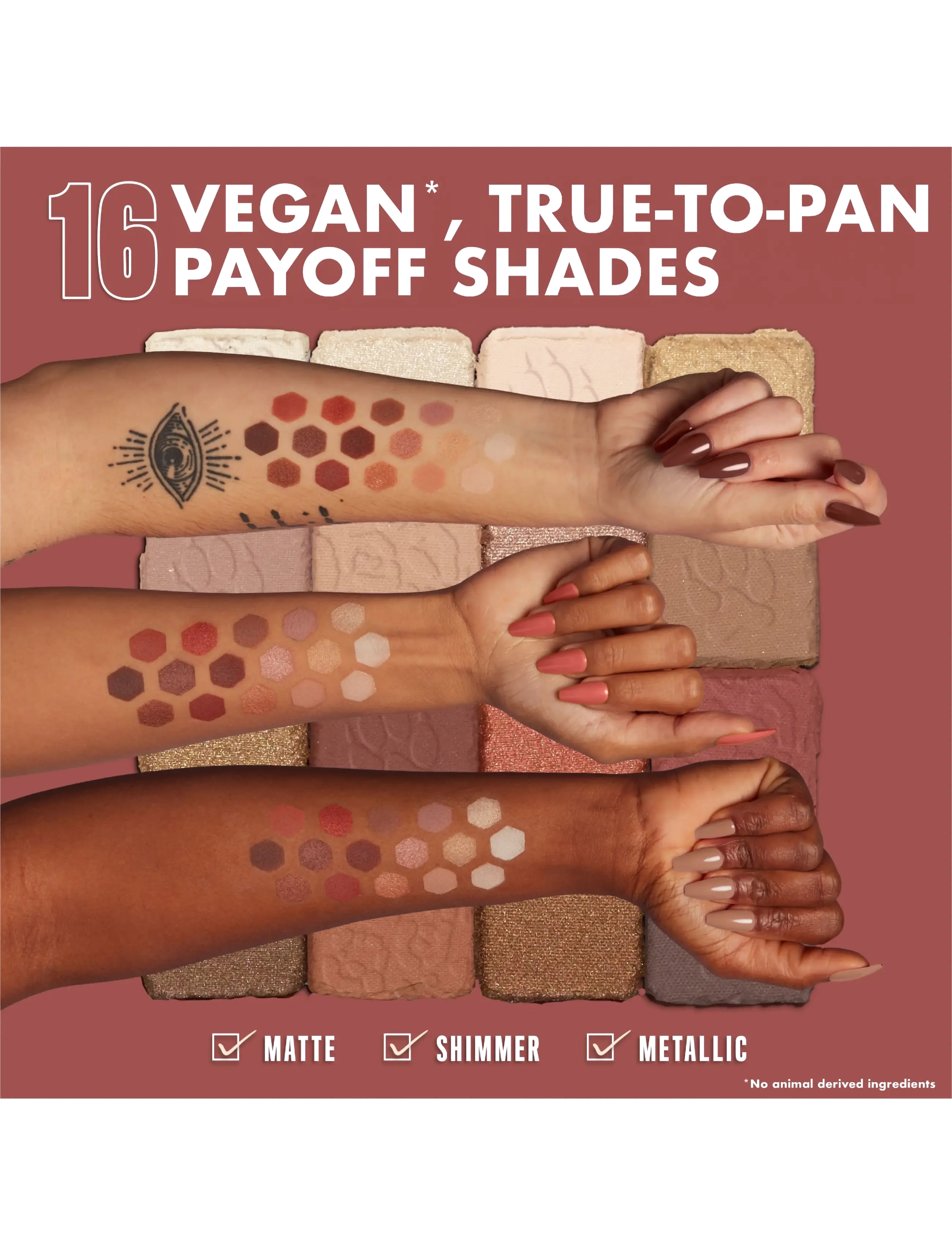 NYX Professional Makeup - Ultimate Shadow Palette 16-Pan Warm Neutrals - Øjne & bryn - warm neutrals warm neutrals - 4