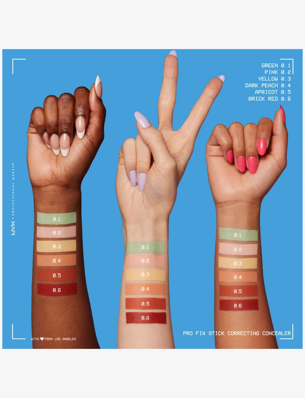 NYX Professional Makeup - NYX Professional Makeup Pro Fix Stick Concealer 0.1 Green 1.6g - smink - green - 1