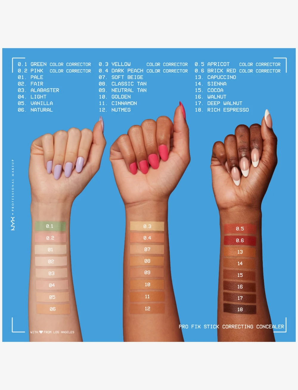 NYX Professional Makeup - NYX Professional Makeup Pro Fix Stick Concealer 0.1 Green 1.6g - smink - green - 2
