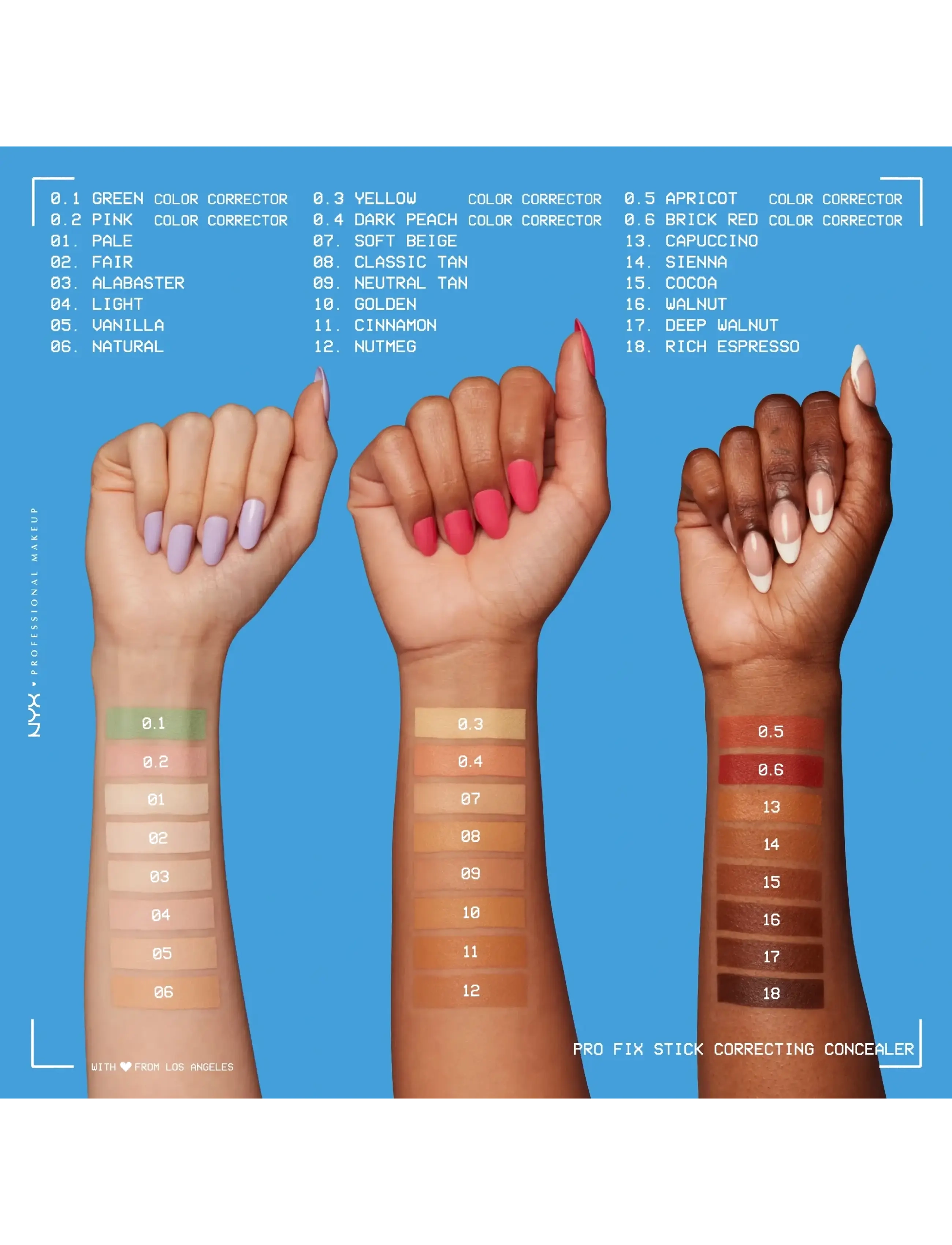 NYX Professional Makeup - NYX Professional Makeup Pro Fix Stick Correcting Concealer 04 Light 1,6 g - light - 5