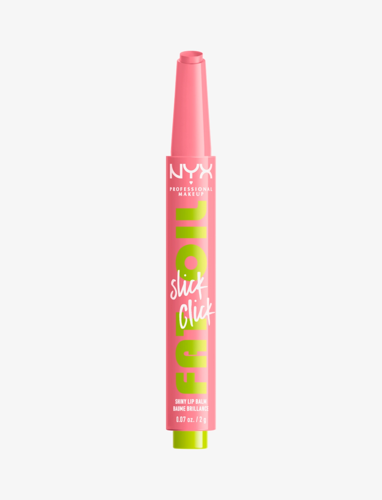 NYX Professional Makeup Fat Oil Slick Click Lip Balm, Læbepleje, Nude, Str: 2.3 ML