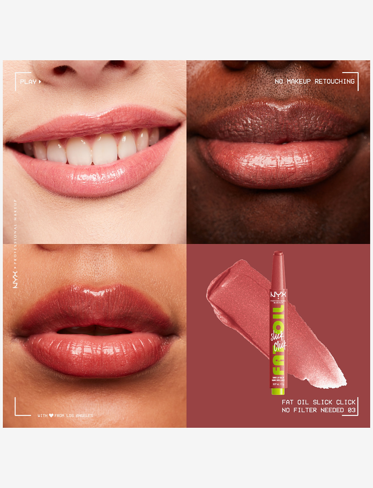 NYX Professional Makeup - NYX Professional Makeup Fat Oil Slick Click lip balm - læbepomade - no filter needed - 1