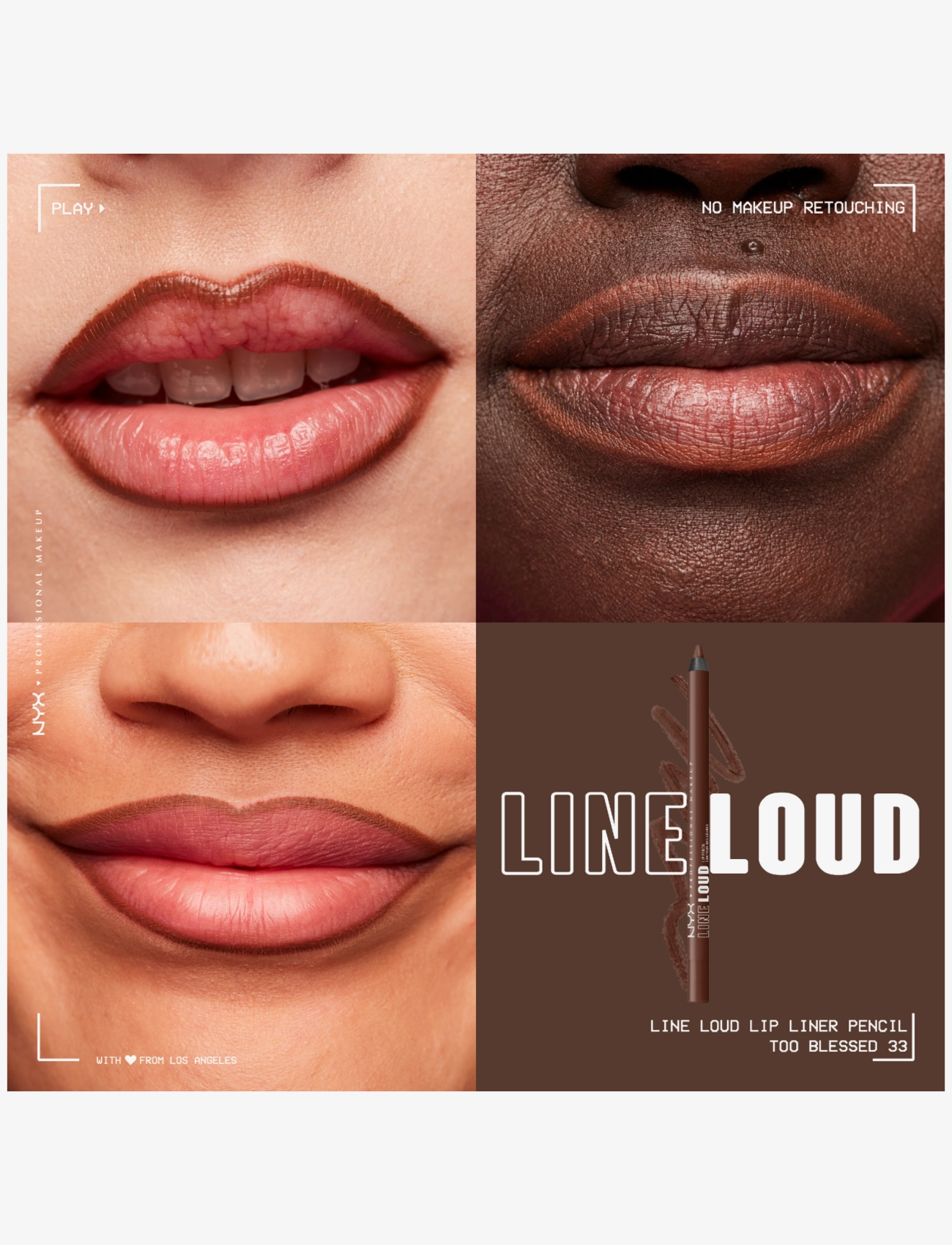 NYX Professional Makeup - NYX Professional Makeup Line Loud Lip Pencil 33 Too Blessed 1.2g - makeup - too blessed - 2