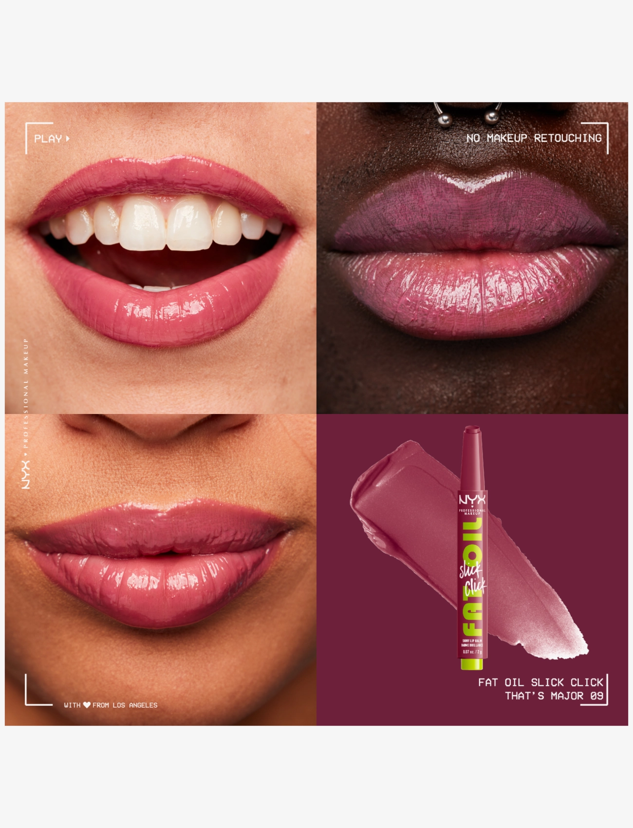 NYX Professional Makeup - NYX Professional Makeup Fat Oil Slick Click lip balm  - huulirasvat - that's major - 1