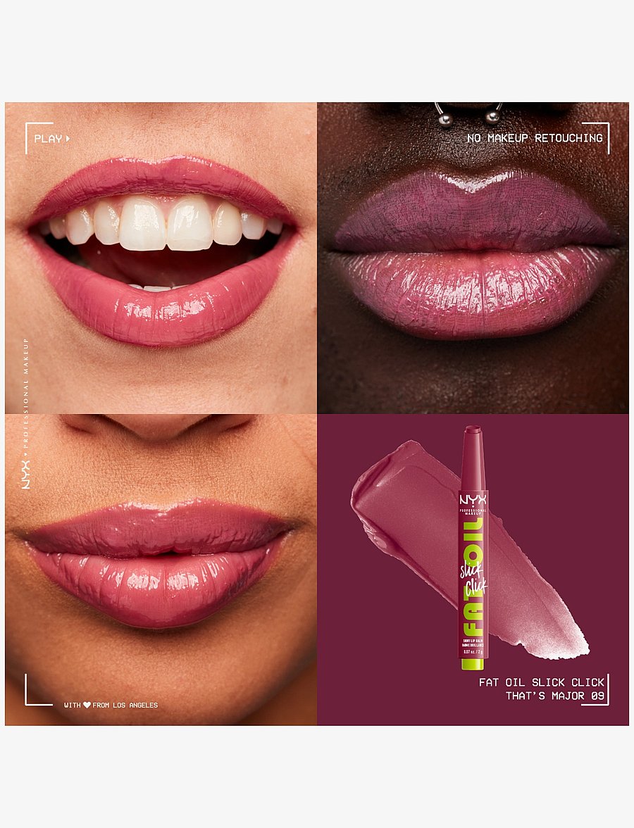 NYX Professional Makeup - NYX Professional Makeup Fat Oil Slick Click lip balm - huulepalsamid - that's major - 1