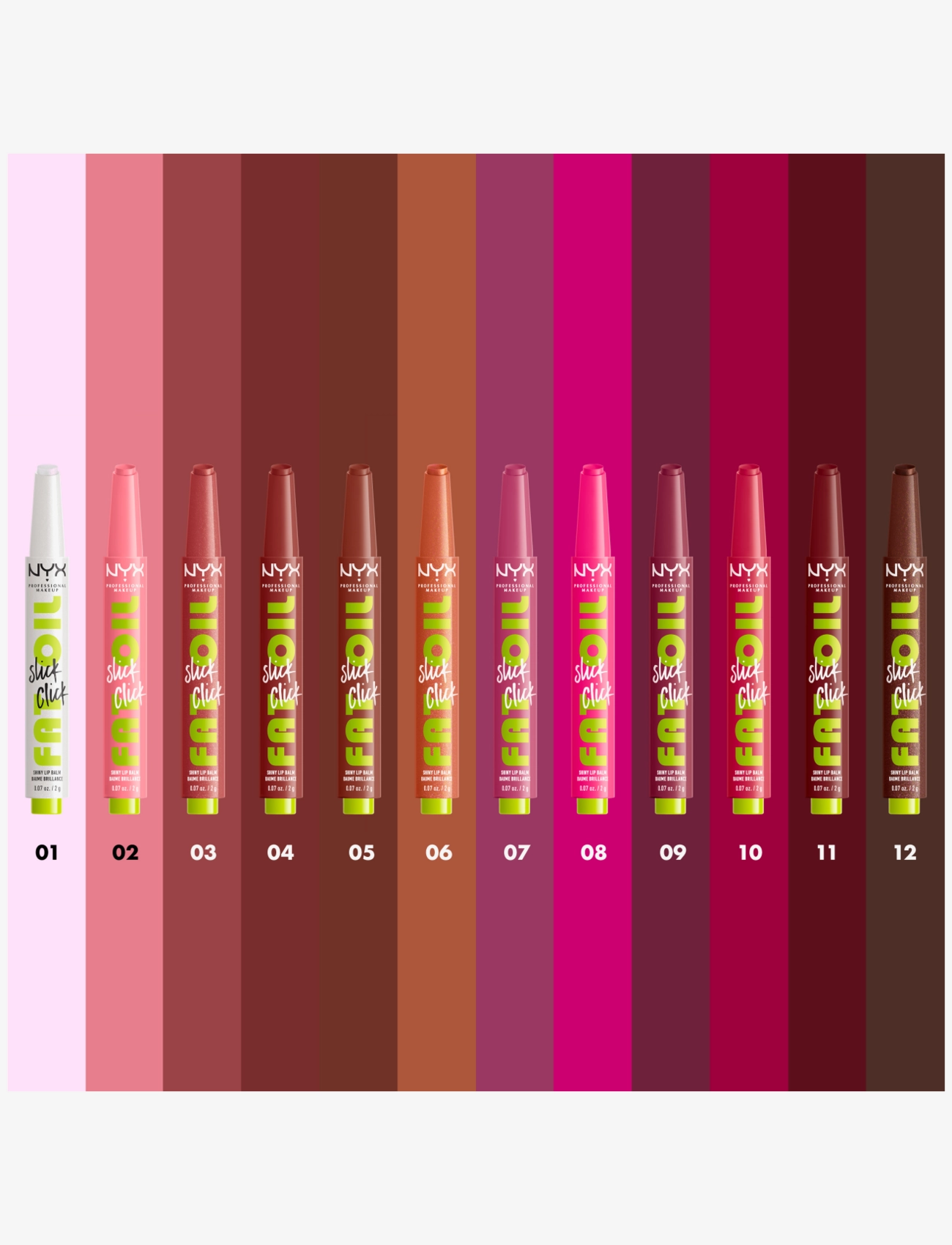 NYX Professional Makeup - NYX Professional Makeup Fat Oil Slick Click lip balm  - læbepomade - double tap - 4
