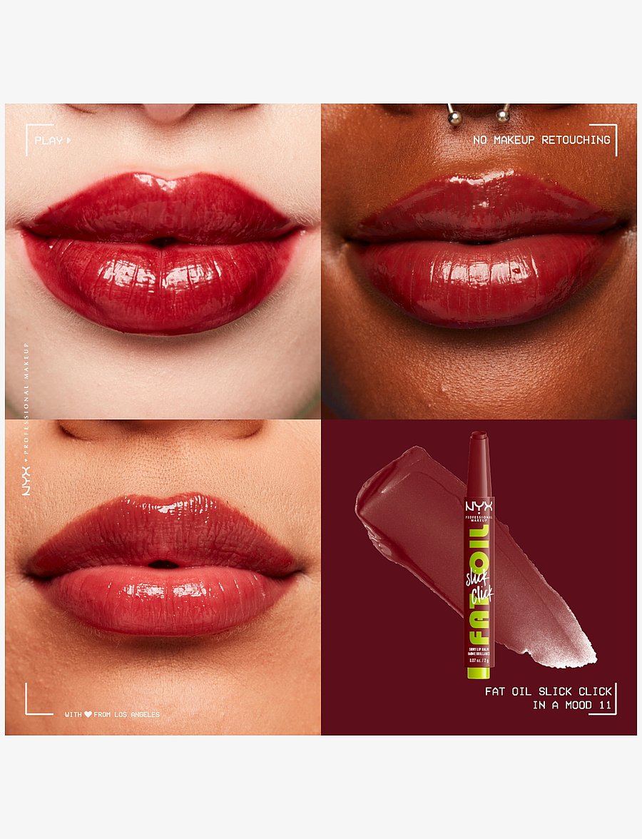 NYX Professional Makeup - NYX Professional Makeup Fat Oil Slick Click lip balm - læbepomade - in a mood - 2