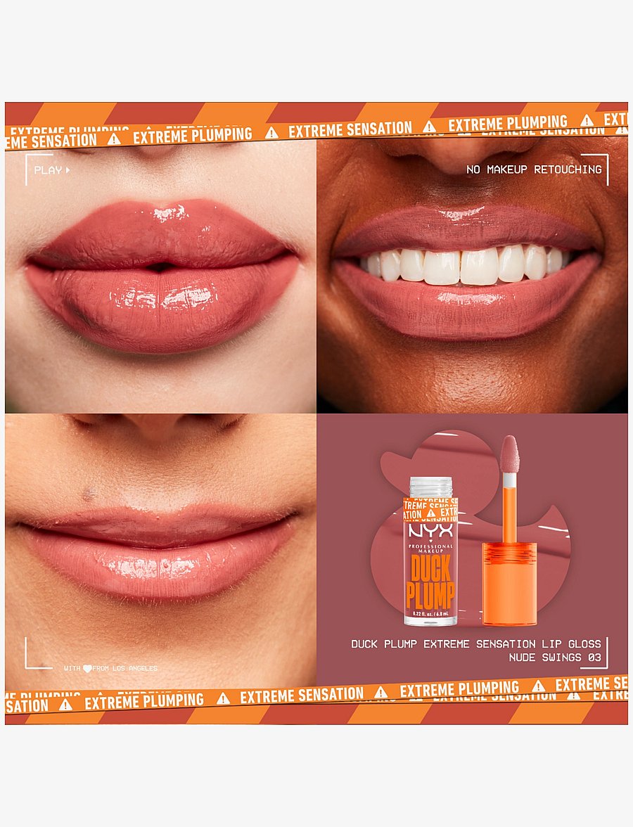 NYX Professional Makeup - NYX Professional Makeup Duck Plump Lip Lacquer 03 Nude Swings 7ml - makeup - nude swings - 1