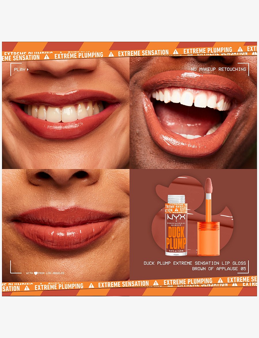 NYX Professional Makeup - NYX Professional Makeup Duck Plump Lip Lacquer 05 Brown of Applause 7ml - makeup - brown of applause - 1