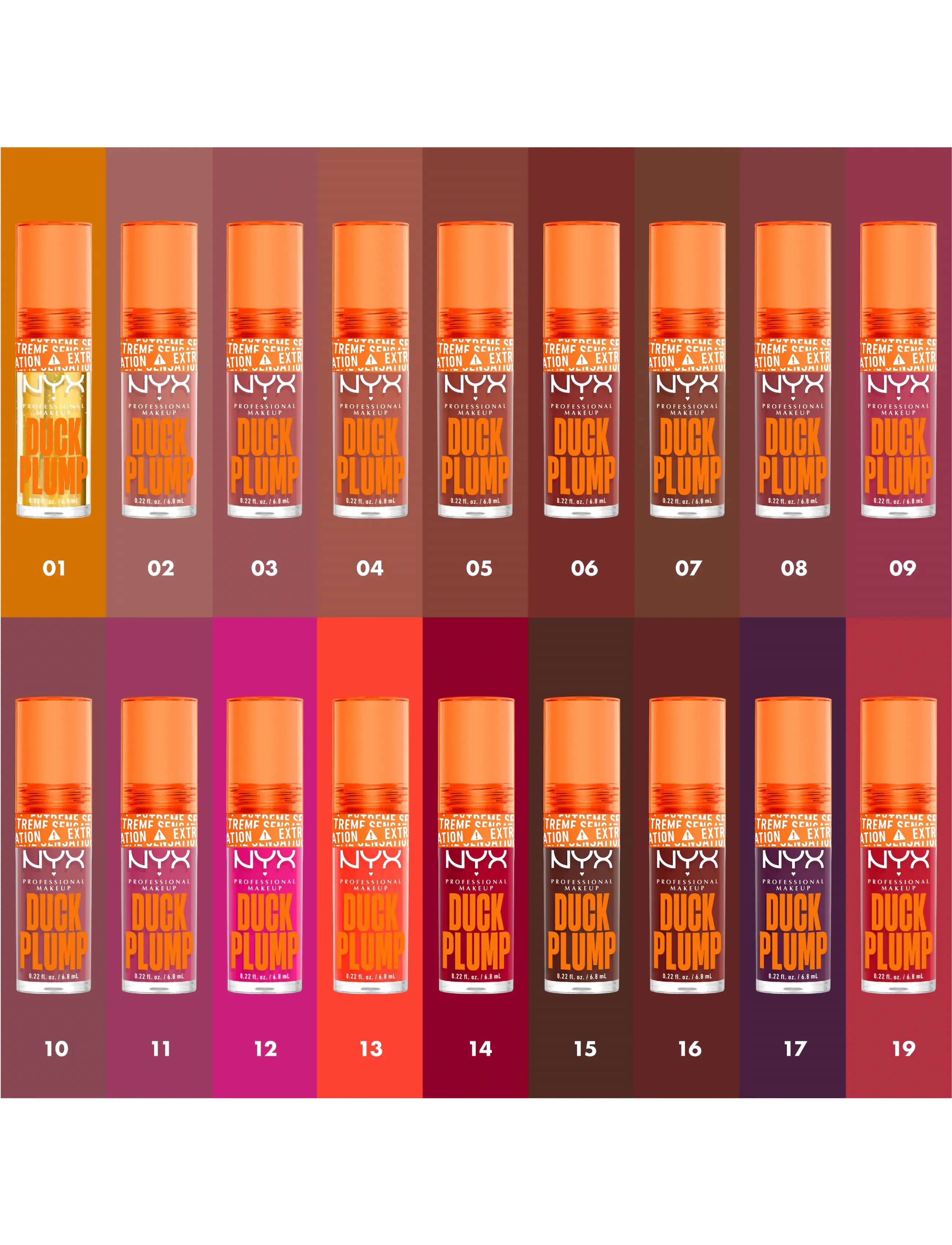 NYX Professional Makeup - NYX Professional Makeup Duck Plump Lip Lacquer 05 Brown of Applause 7ml - læbeprodukter - brown of applause - 4