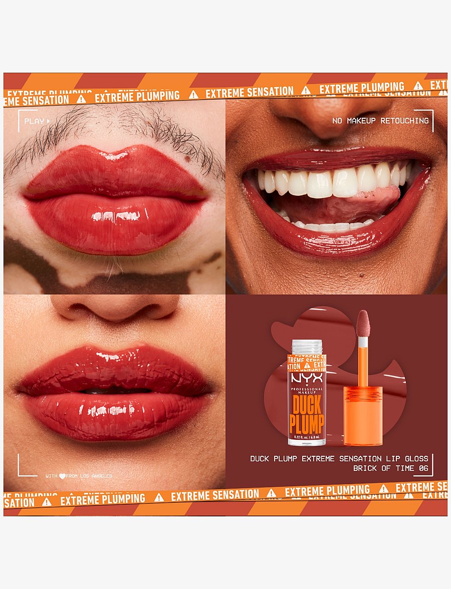 NYX Professional Makeup - NYX Professional Makeup Duck Plump Lip Lacquer 06 Brick of Time 7ml - makeup - brick of time - 1