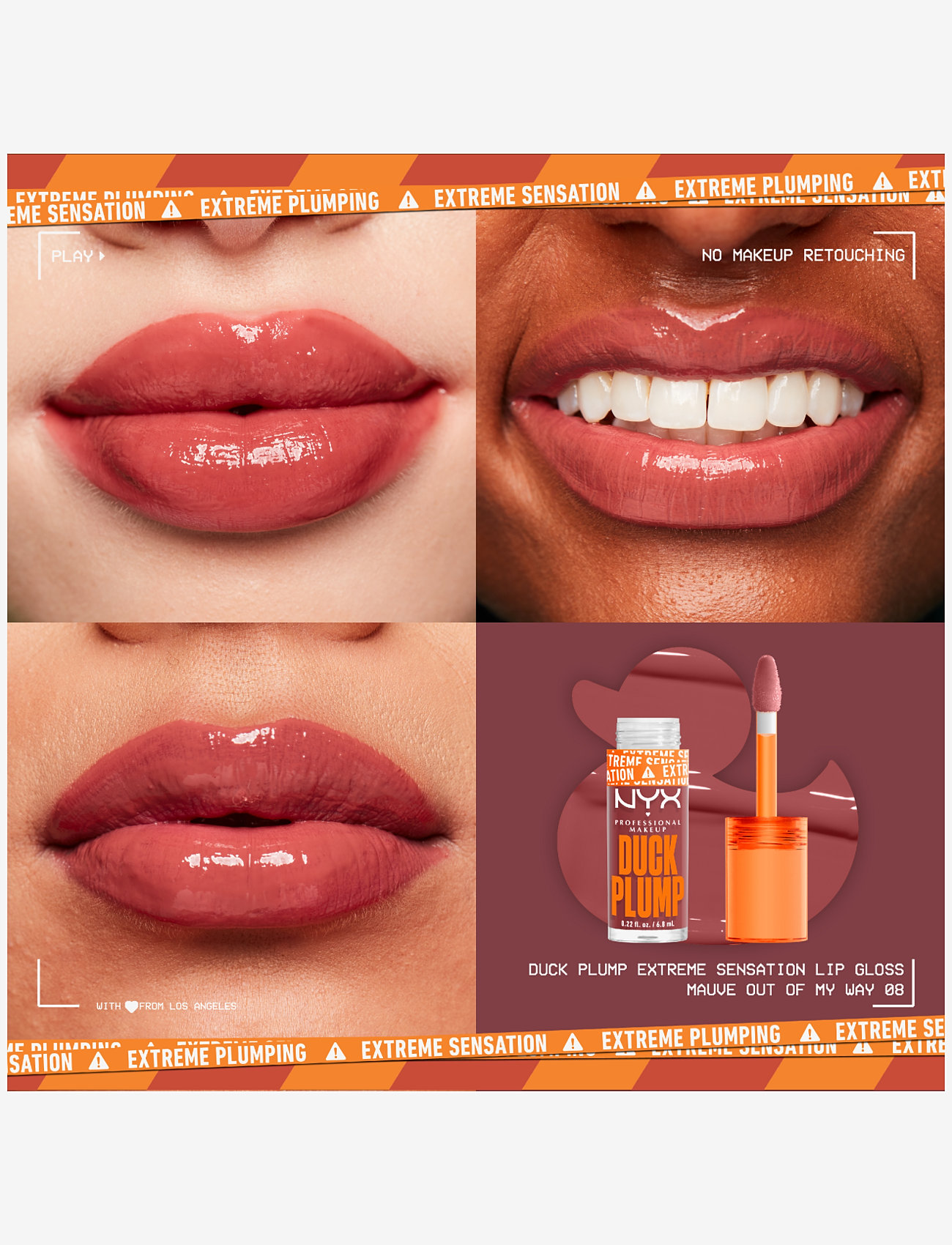 NYX Professional Makeup - NYX Professional Makeup Duck Plump Lip Lacquer 08 Mauve Out Of My Way 7ml - makeup - mauve out of my way - 1