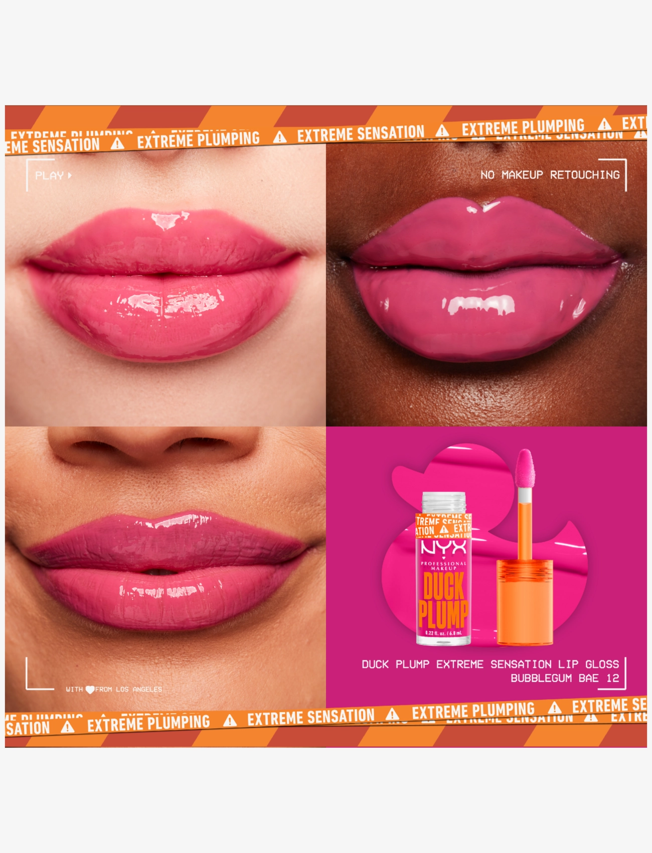 NYX Professional Makeup - NYX Professional Makeup Duck Plump Lip Lacquer 12 Bubblegum Bae 7ml - makeup - bubblegum bae - 1