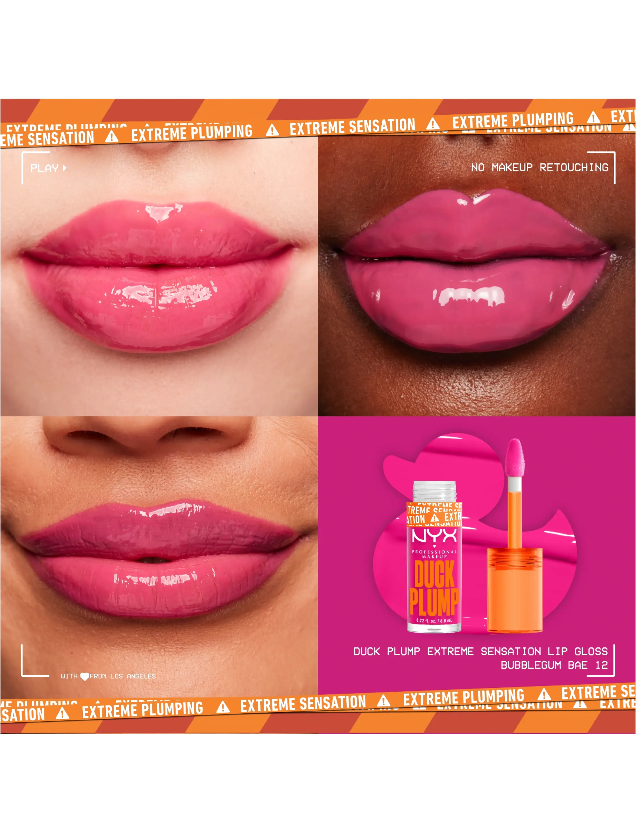 NYX Professional Makeup - NYX Professional Makeup Duck Plump Lip Lacquer 12 Bubblegum Bae 7ml - makeup - bubblegum bae - 1