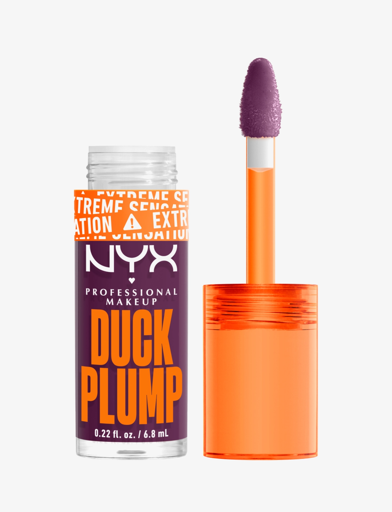 NYX Professional Makeup Duck Plump Lip Lacquer 17 Pure Plum-P 7Ml, Plumper & Filler, Lila, Str: 7 ml