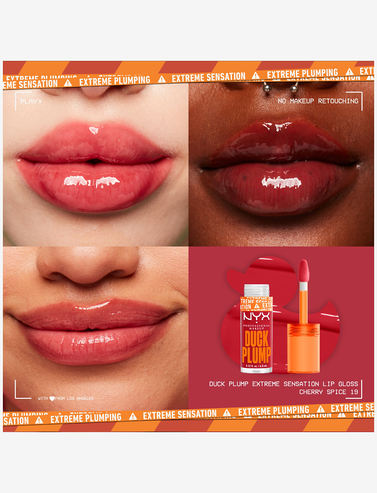 NYX Professional Makeup - NYX Professional Makeup Duck Plump Lip Lacquer 19 Cherry Spice 7ml - makeup - cherry spice - 1