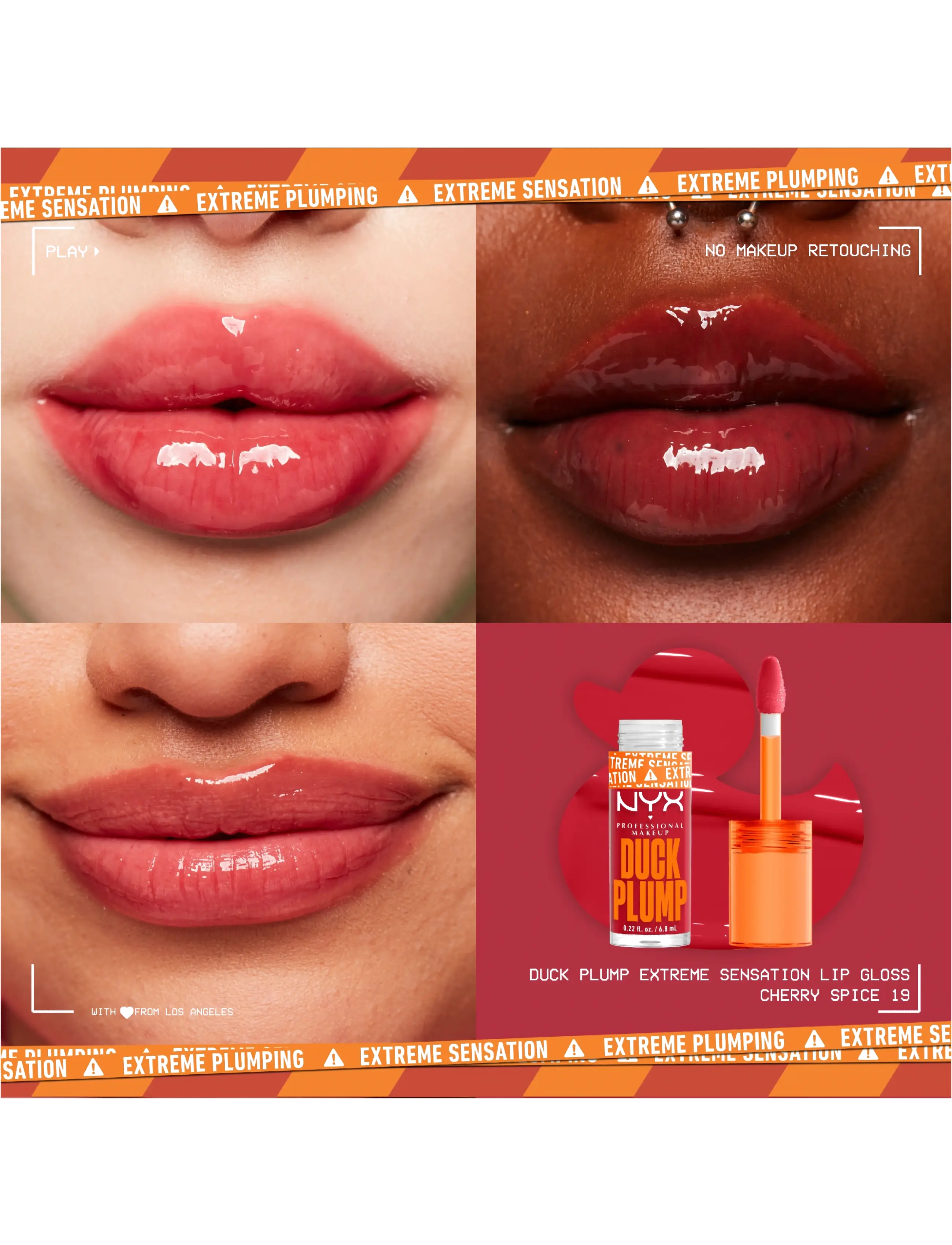 NYX Professional Makeup - NYX Professional Makeup Duck Plump Lip Lacquer 19 Cherry Spice 7ml - makeup - cherry spice - 1