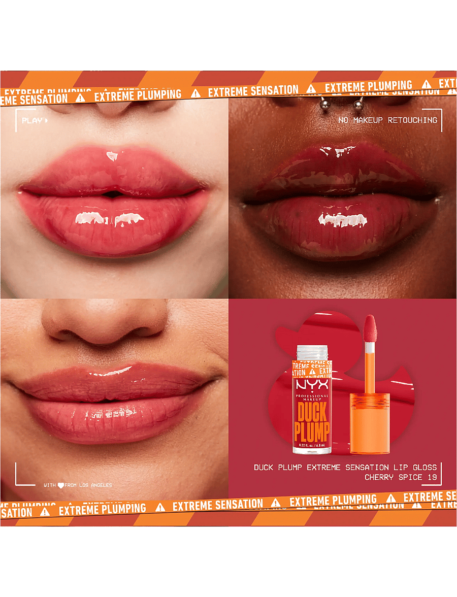 NYX Professional Makeup - NYX Professional Makeup Duck Plump Lip Lacquer 19 Cherry Spice 7ml - makeup - cherry spice - 1