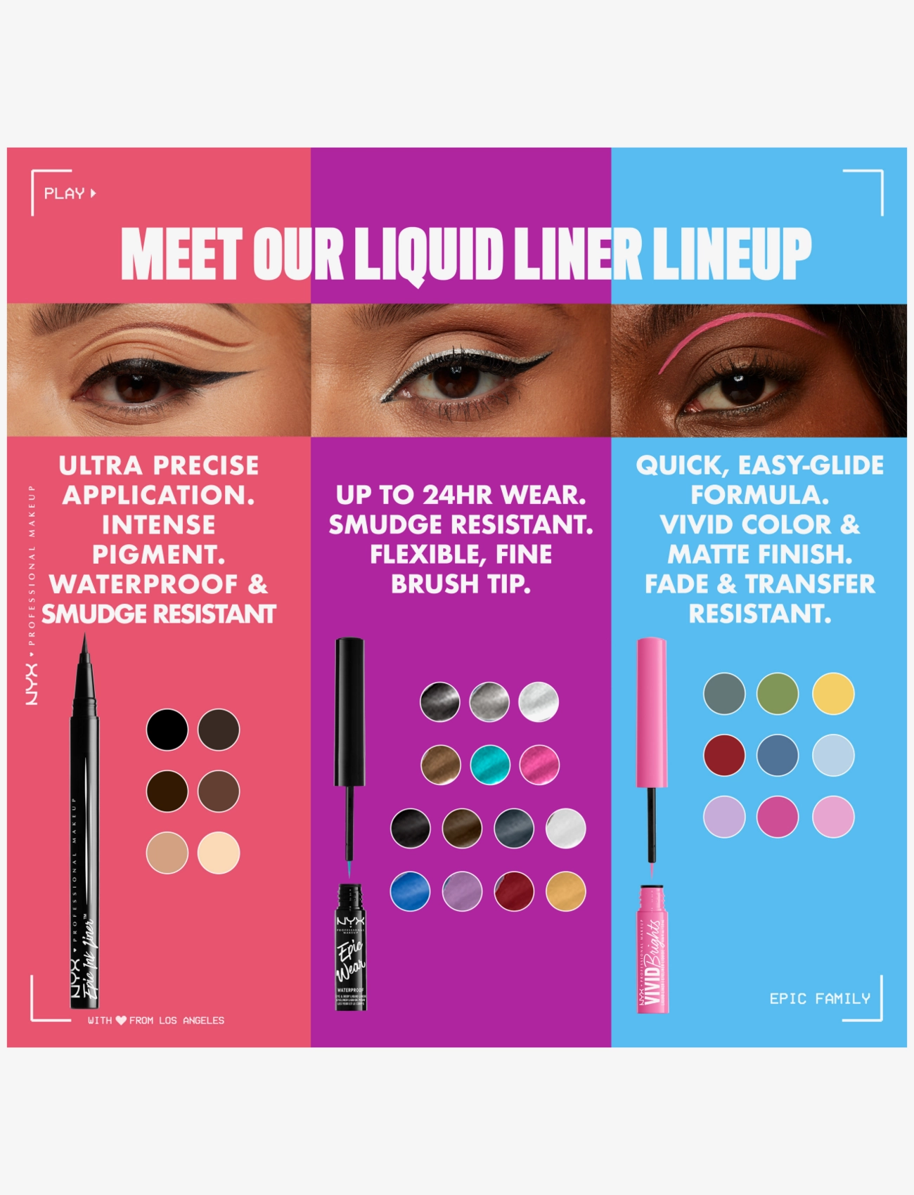 NYX Professional Makeup - NYX Professional Makeup Epic Ink 04 Milk Chocolate waterproof liquid eyeliner - milk chocolate - 4