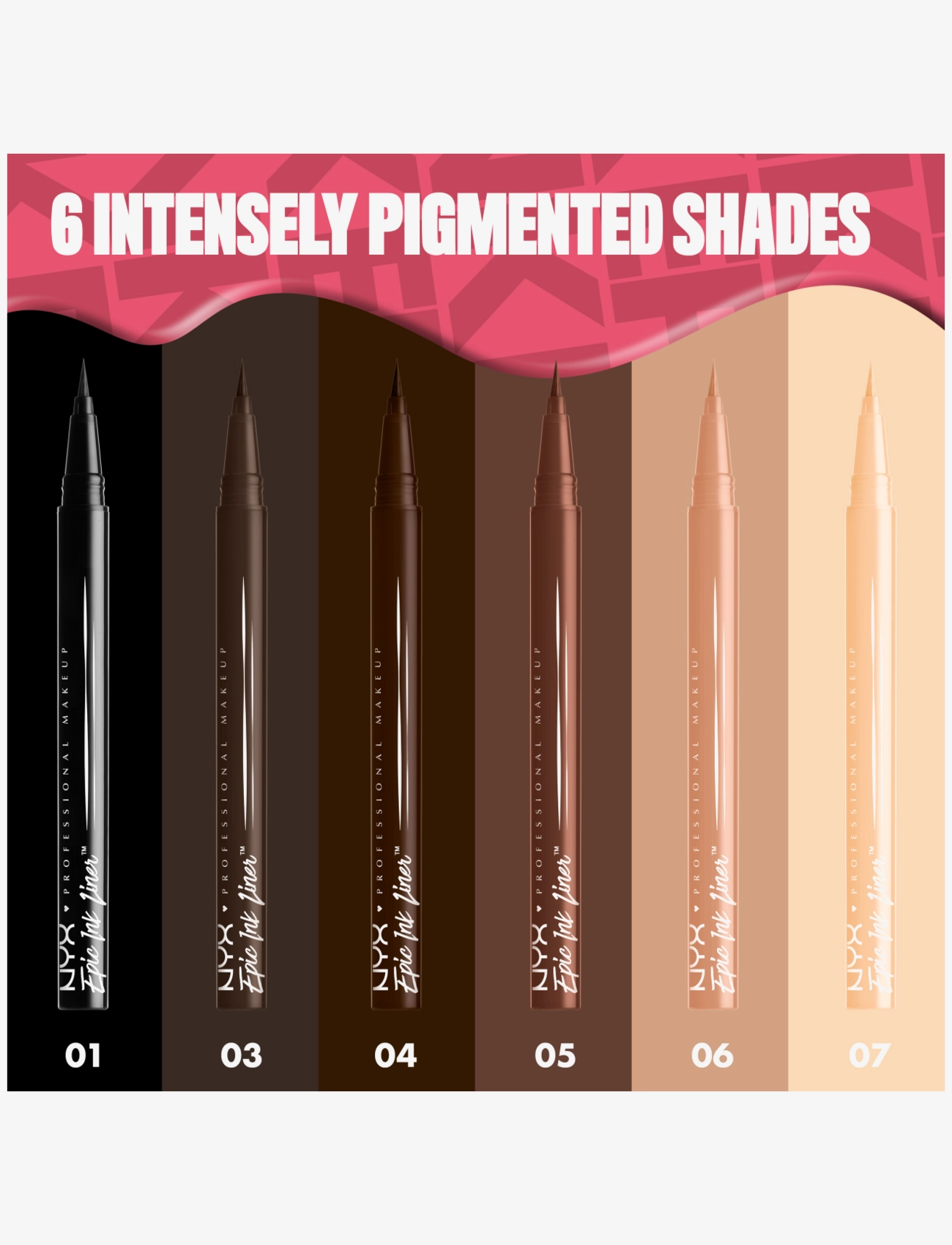 NYX Professional Makeup - NYX Professional Makeup Epic Ink 07 Marshmallow waterproof liquid eyeliner - marshmallow - 2