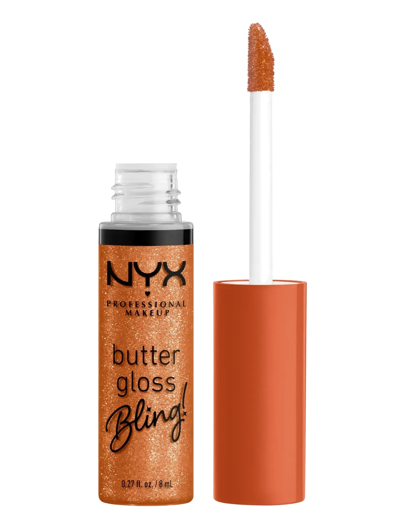 NYX Professional Makeup Butter Gloss Bling! Lip Gloss 03 Pricey 8 Ml, Lipgloss, Orange, Str: 8 ML