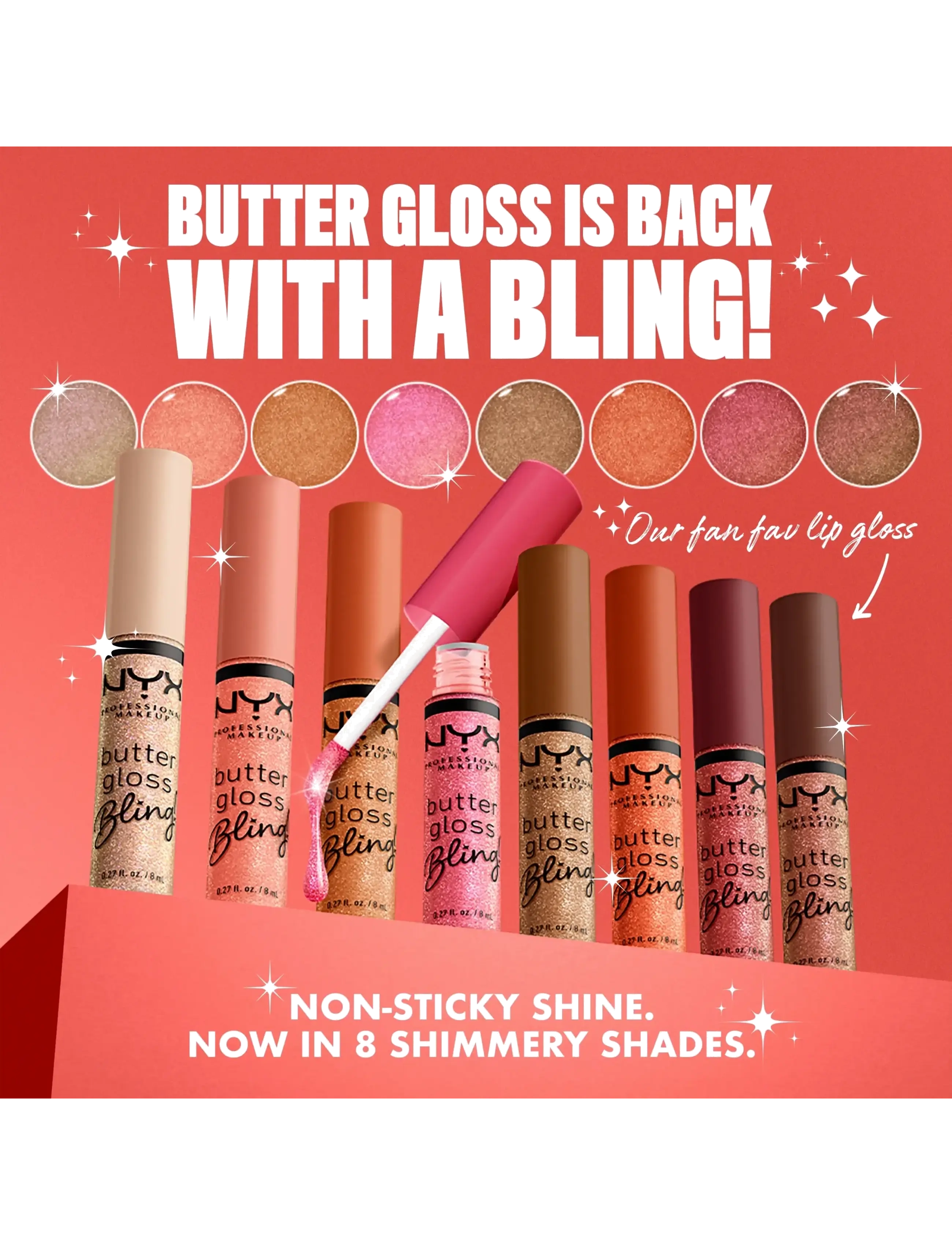 NYX Professional Makeup - NYX Professional Makeup Butter Gloss Bling! Lip Gloss 07 Big Spender 8 ml - big spender - 4