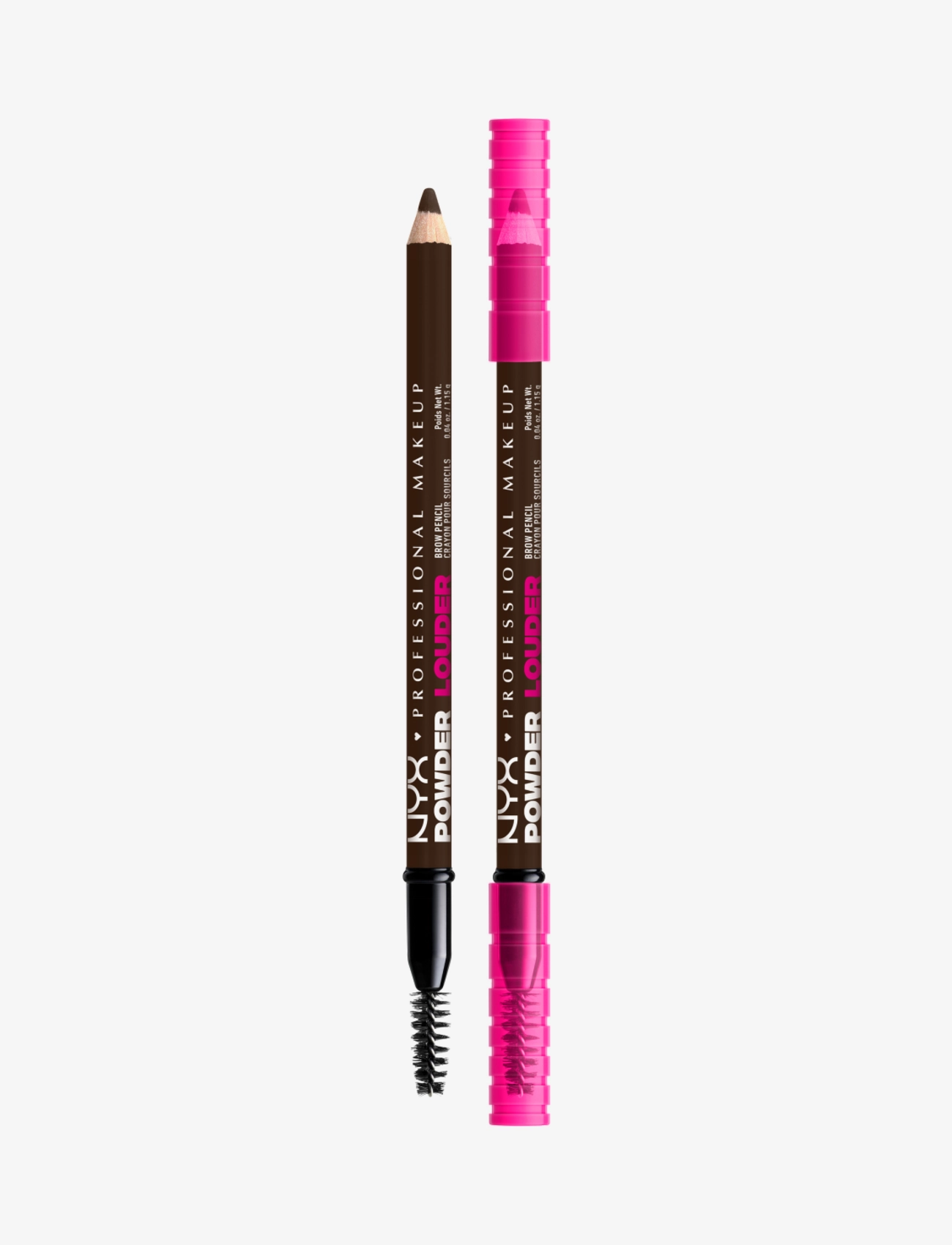 NYX Professional Makeup Nyx Professional Makeup Powder Louder 08 Deep Brown Brow Pen, 1.15 G, Brown, Øjenbryn > Øjenbrynsblyant, Dame