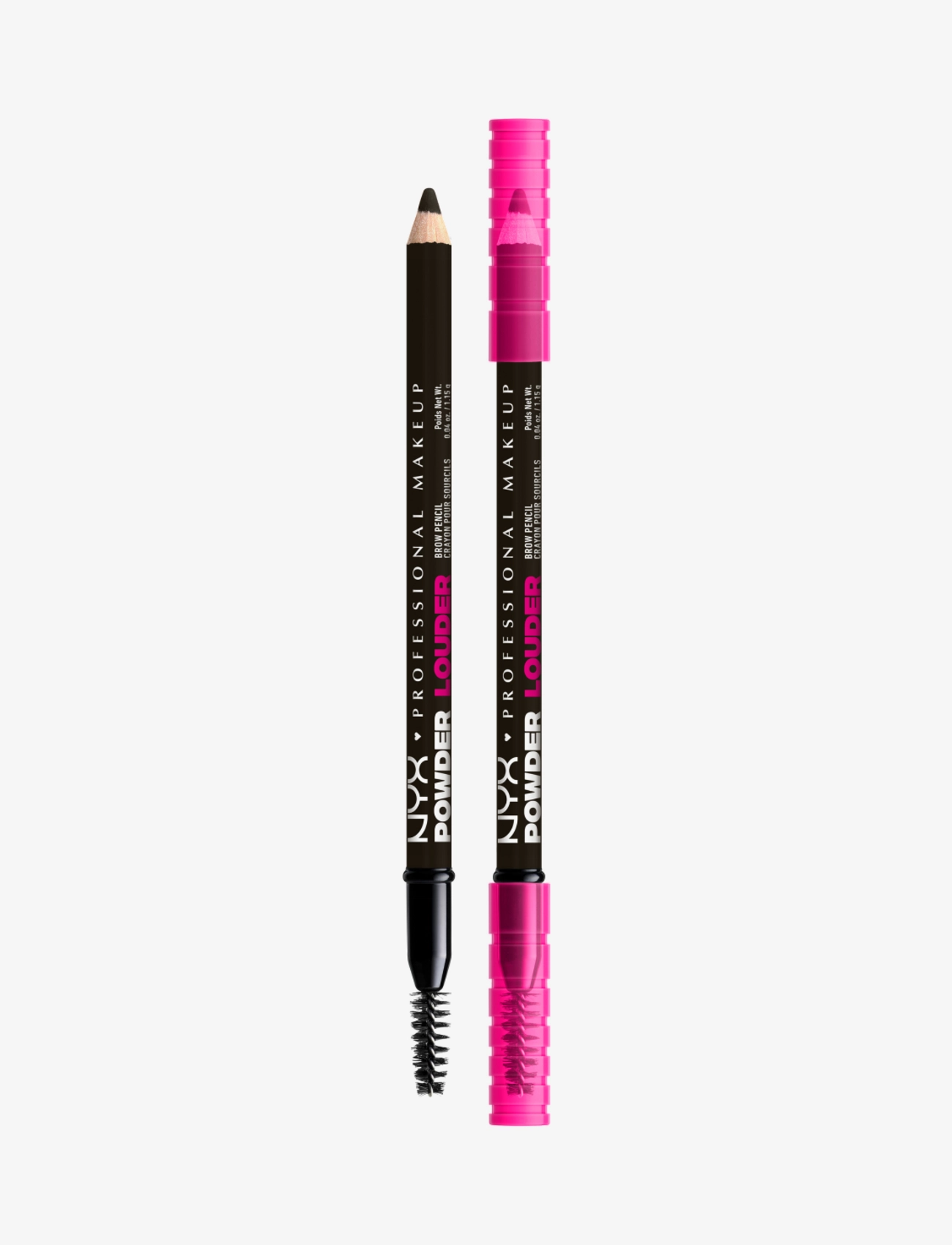 NYX Professional Makeup Nyx Professional Makeup Powder Louder 09 Black Brow Pen, 1.15 G, Black, Øjenbryn > Øjenbrynsblyant, Dame