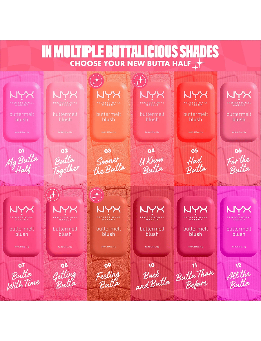 NYX Professional Makeup - NYX Professional Makeup Buttermelt Blush 03 Sooner The Butta - makeup - sooner the butta - 4