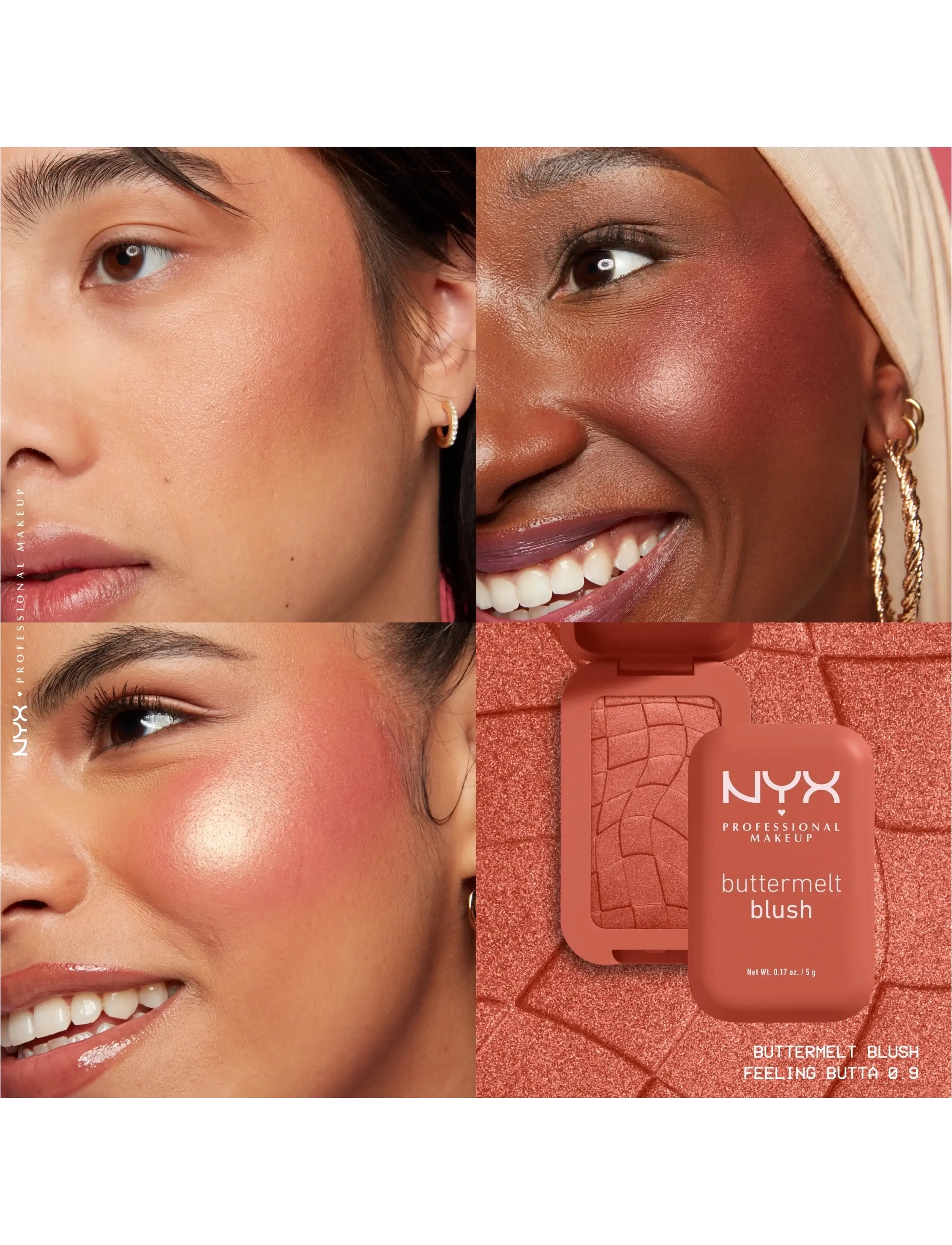 NYX Professional Makeup - NYX Professional Makeup Buttermelt Blush 09 Feeling Butta - förðunarvörur - feeling butta - 2