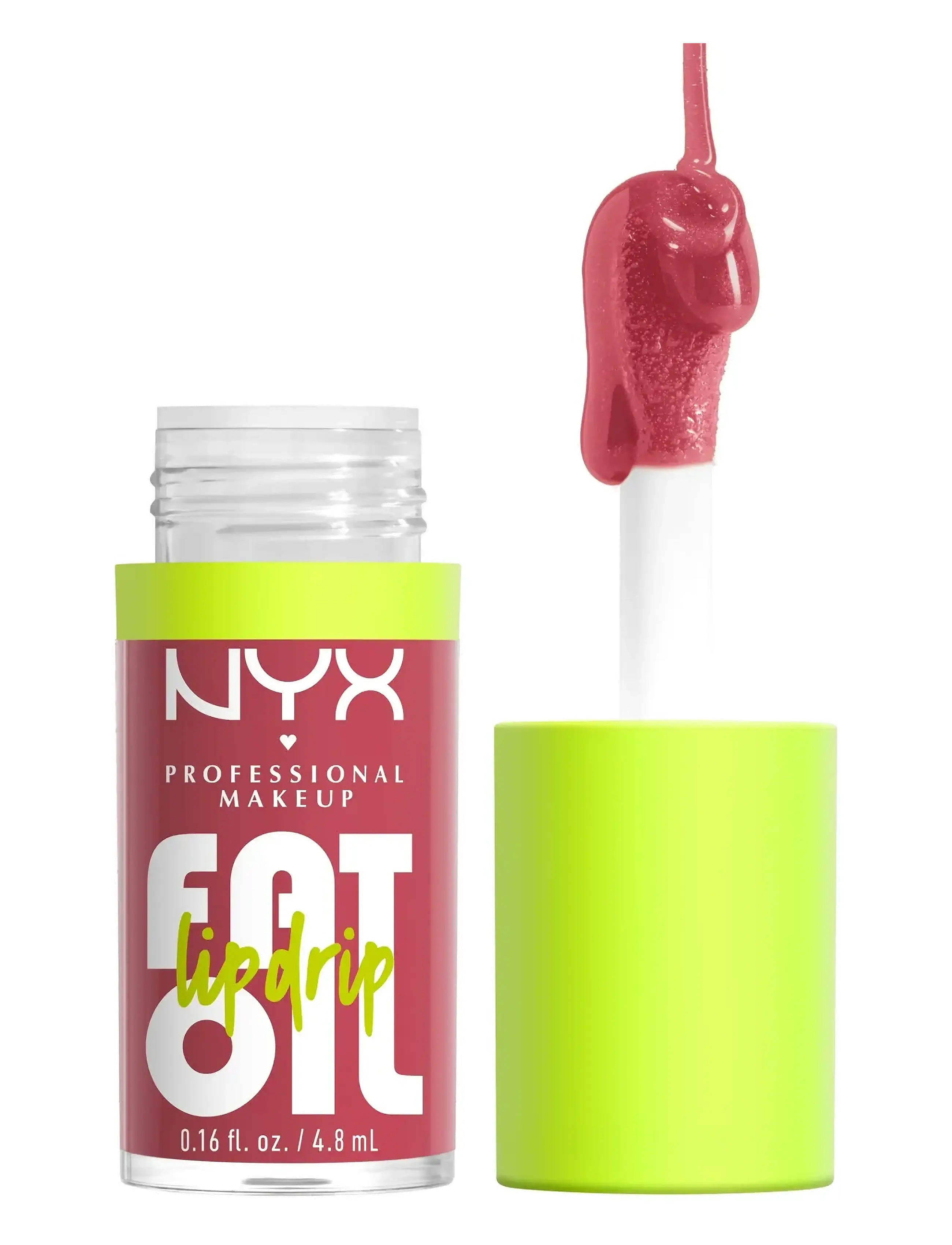 NYX Professional Makeup Nyx Professional Makeup Fat Oil Lip Drip 09 Chillin' Like A Villian Lip Gloss, 4.8 ml, Pink, Læber > Læbeolier, Dame