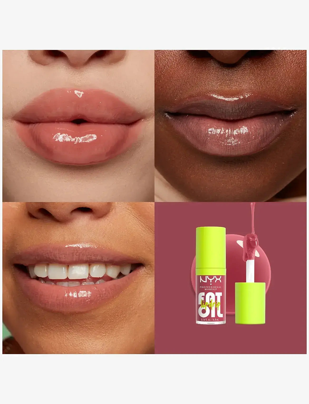 NYX Professional Makeup - NYX Professional Makeup Fat Oil Lip Drip 09 Chillin' Like A Villian lip gloss - smink - chillin' like a villian - 2