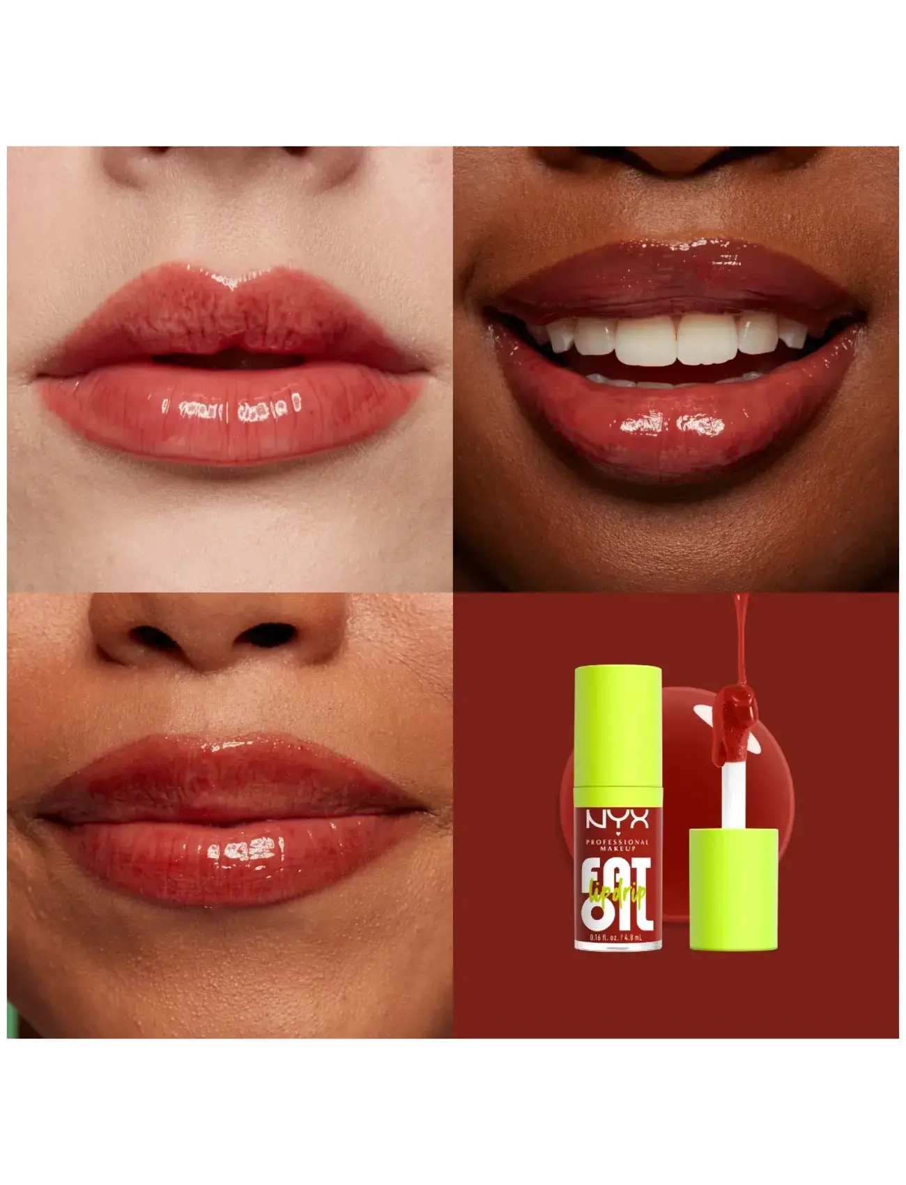 NYX Professional Makeup - NYX Professional Makeup Fat Oil Lip Drip 13 Losin' Cone-trol lip gloss - smink - losin' cone-trol - 2