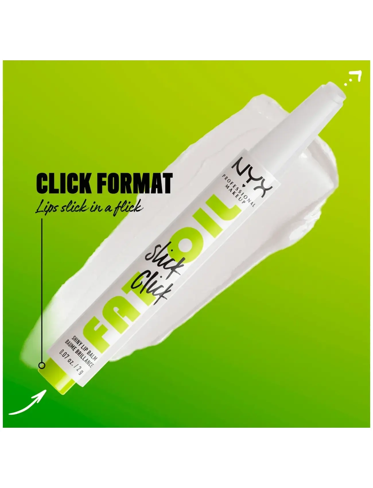 NYX Professional Makeup - NYX Professional Makeup Fat Oil Slick Click Lip Balm  - læbepomade - going live - 4