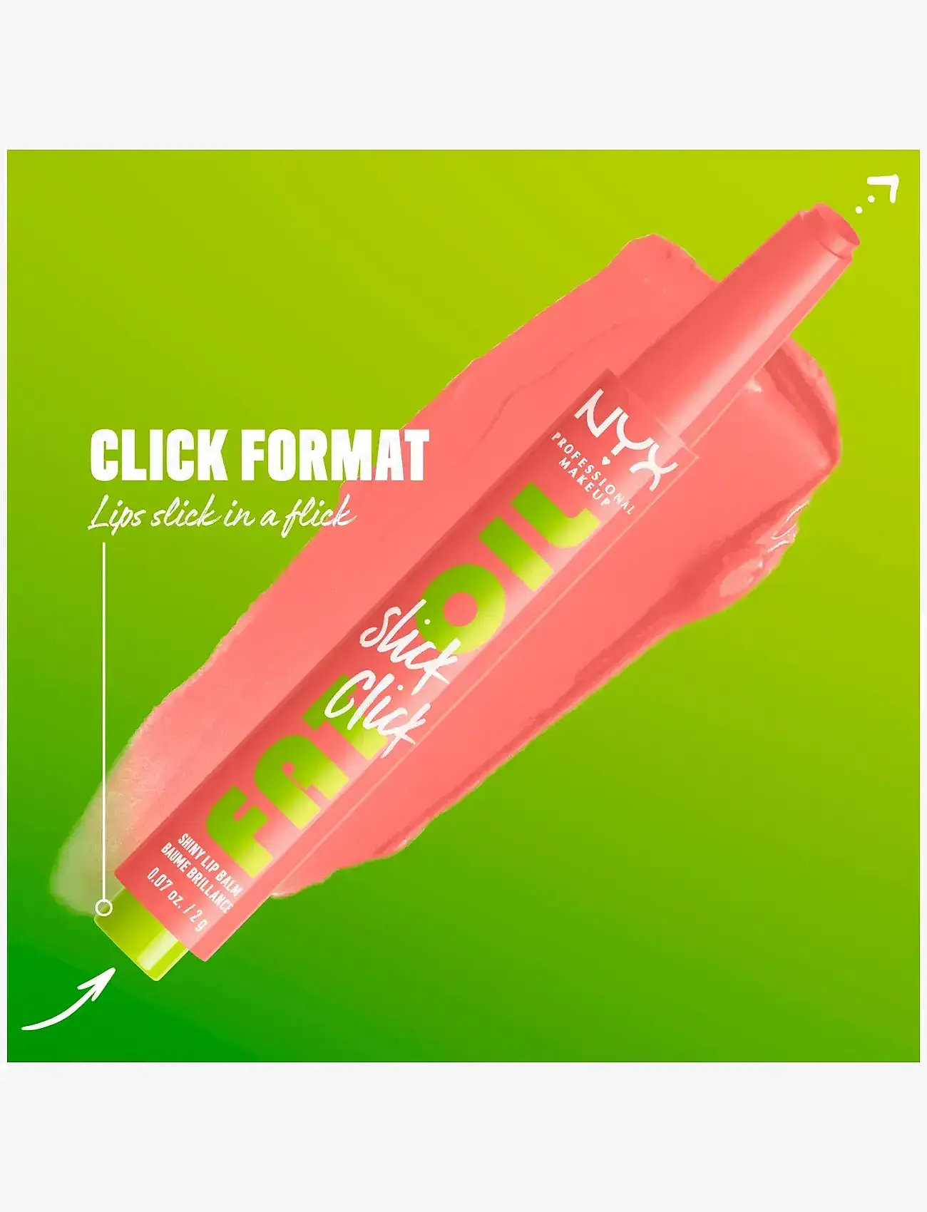NYX Professional Makeup - NYX Professional Makeup Fat Oil Slick Click Lip Balm  - læbepomade - story or post - 2
