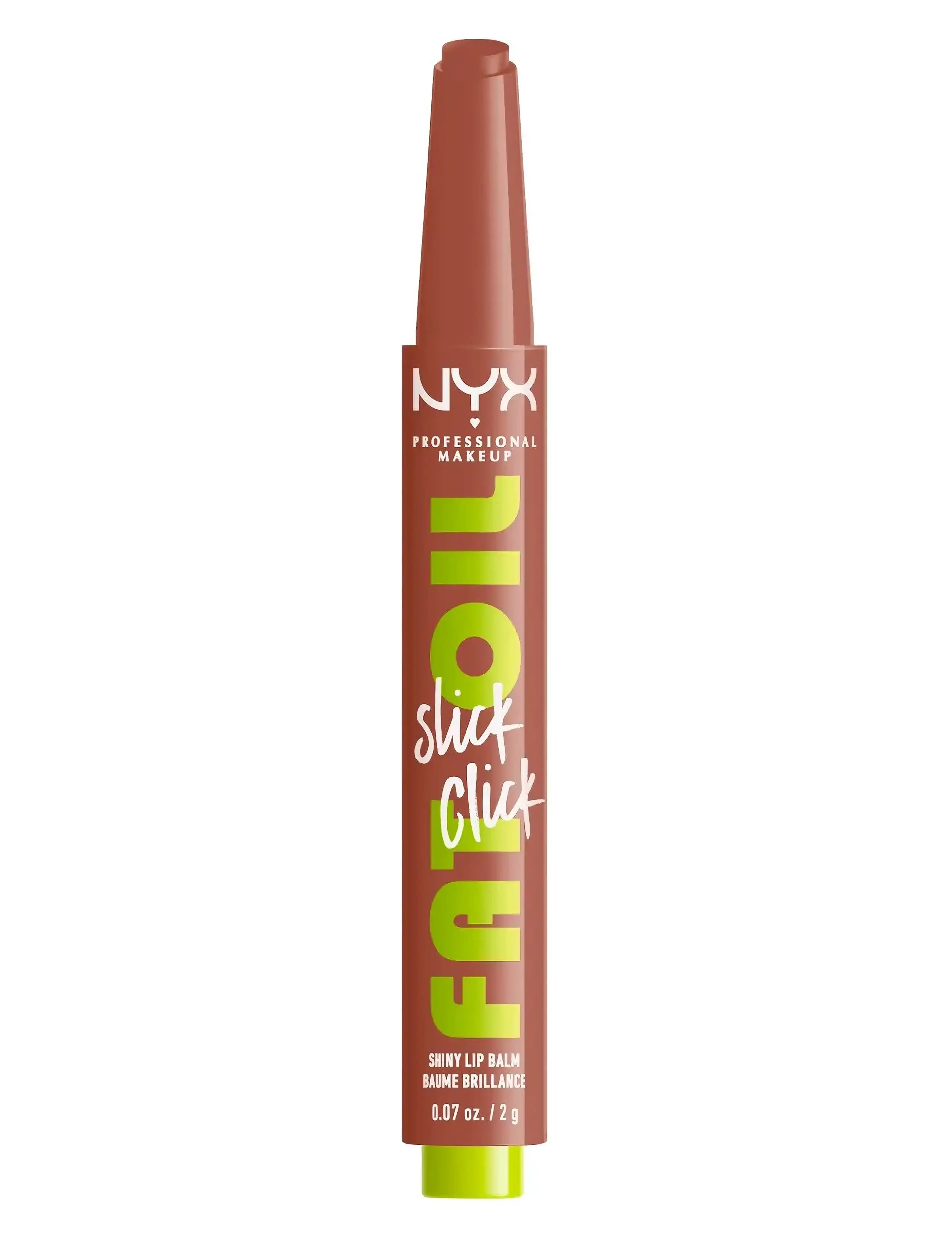 NYX Professional Makeup Fat Oil Slick Click Lip Balm, Læbepomade, Pink, Str: 2 G