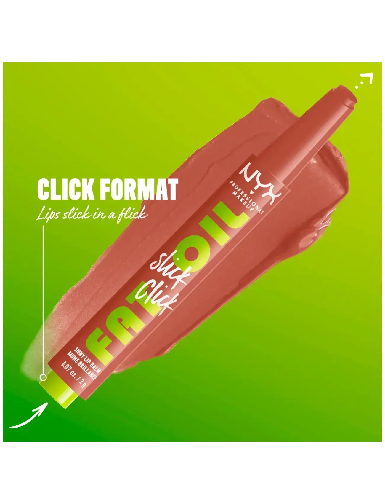 NYX Professional Makeup - NYX Professional Makeup Fat Oil Slick Click Lip Balm - læbepomade - verified - 3