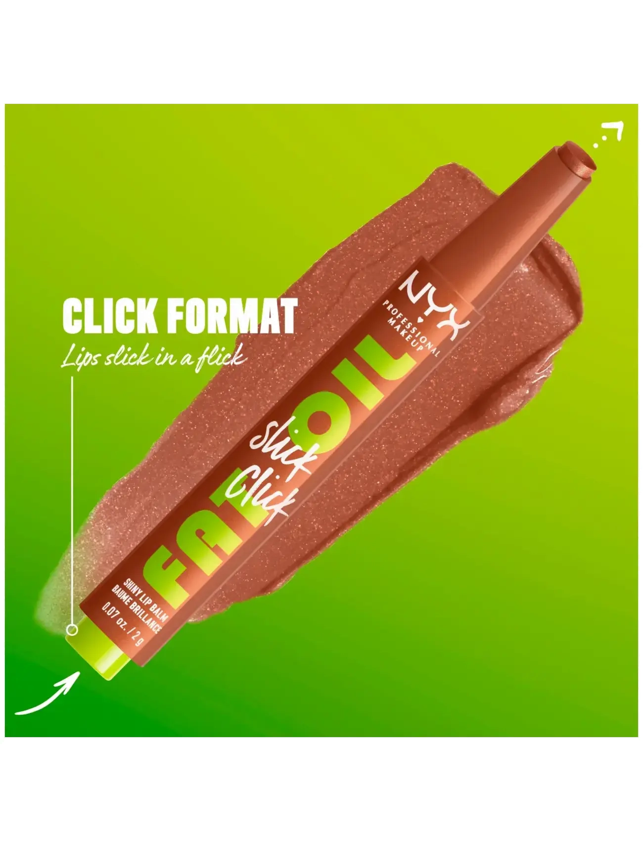 NYX Professional Makeup - NYX Professional Makeup Fat Oil Slick Click Lip Balm  - læbepomade - feedworthy - 4