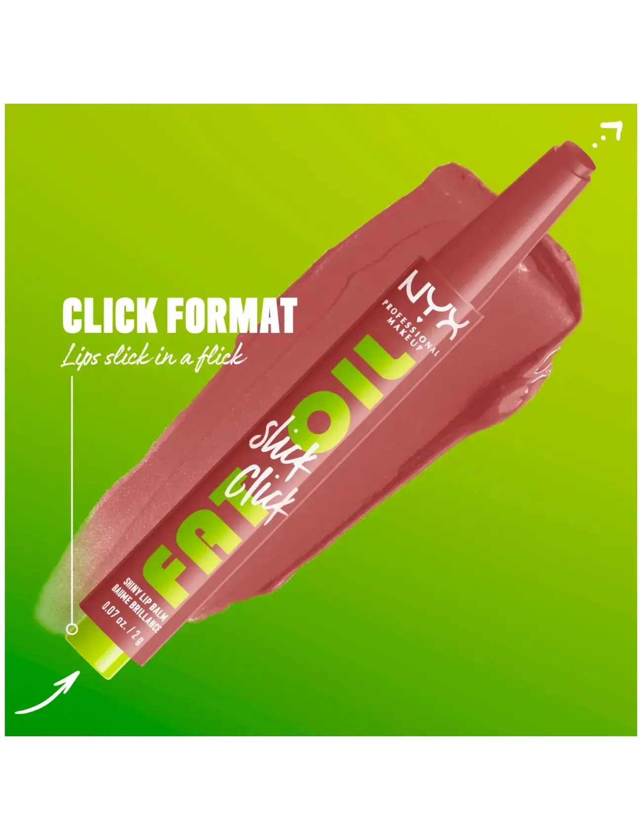 NYX Professional Makeup - NYX Professional Makeup Fat Oil Slick Click Lip Balm  - läppbalsam - profile pic - 4