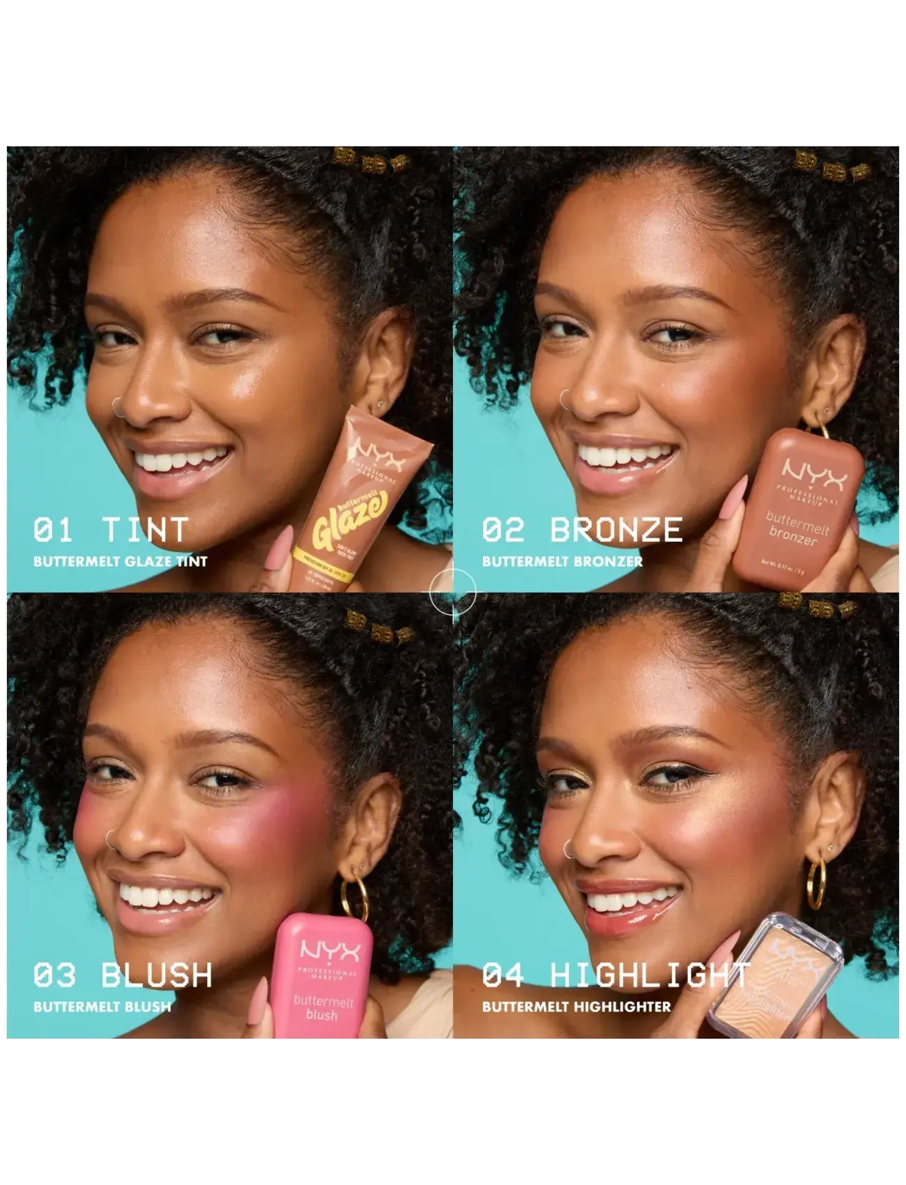 NYX Professional Makeup - NYX Professional Makeup Buttermelt Highlighter 40 No 1 Butta 5 g - makeup - no 1 butta - 3