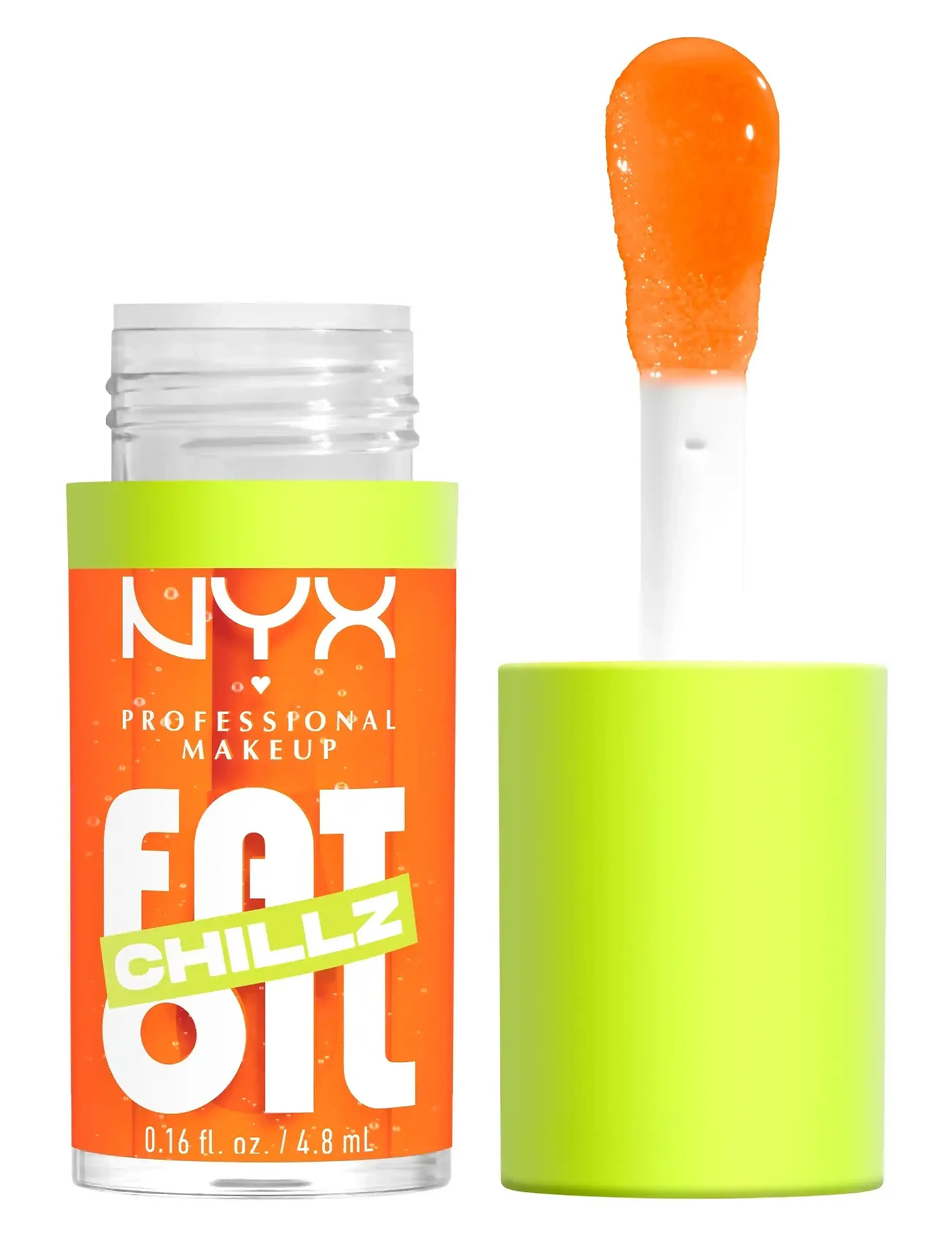 NYX Professional Makeup NYX Professional Makeup Fat Oil Chillz Lip Drip Lip Oil 15 Citrus Chiller 4,8 ml - Læbeolier - CITRUS CHILLER / clear